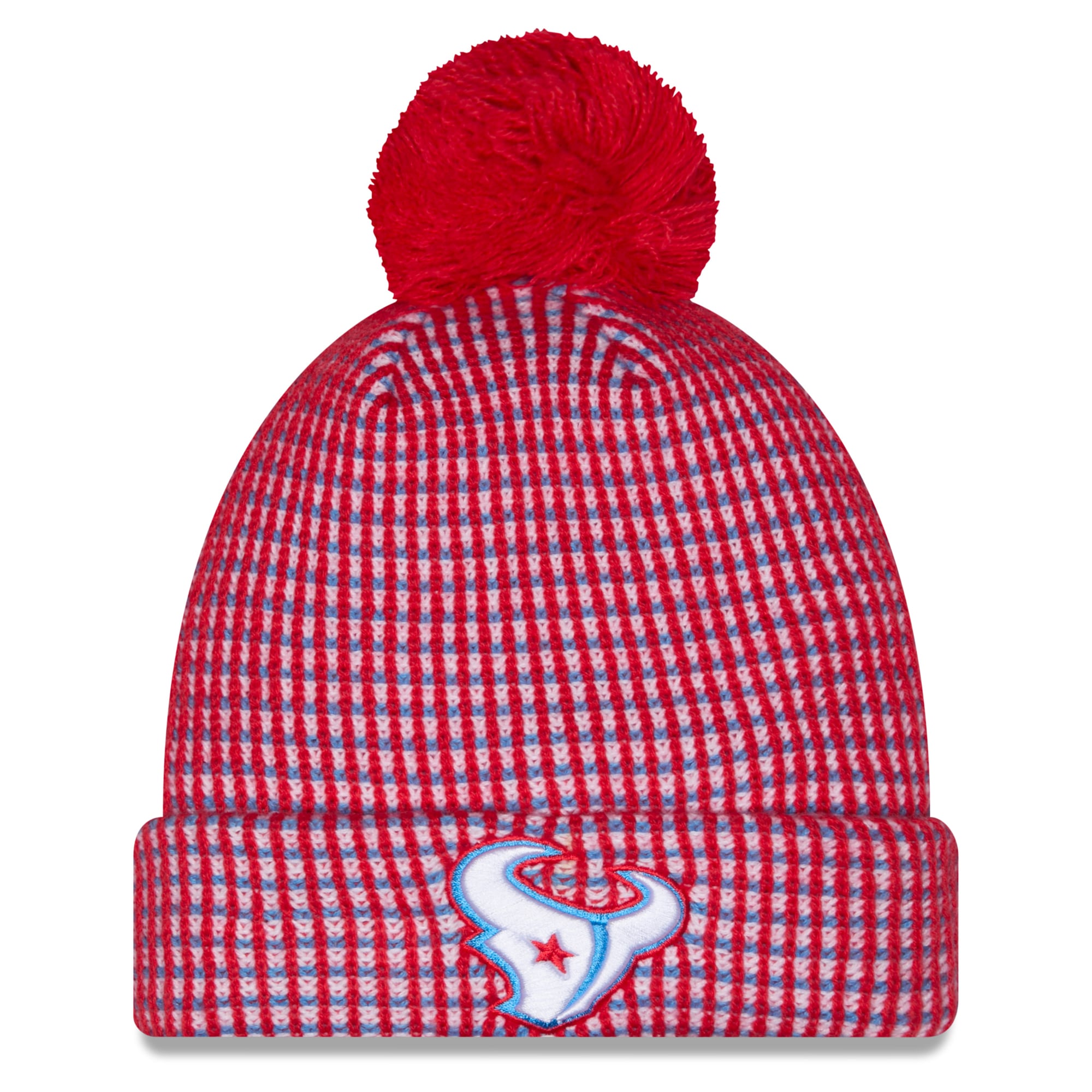 Men's New Era Red Houston Texans 2026 Rivalries Collection Cuffed Knit Hat