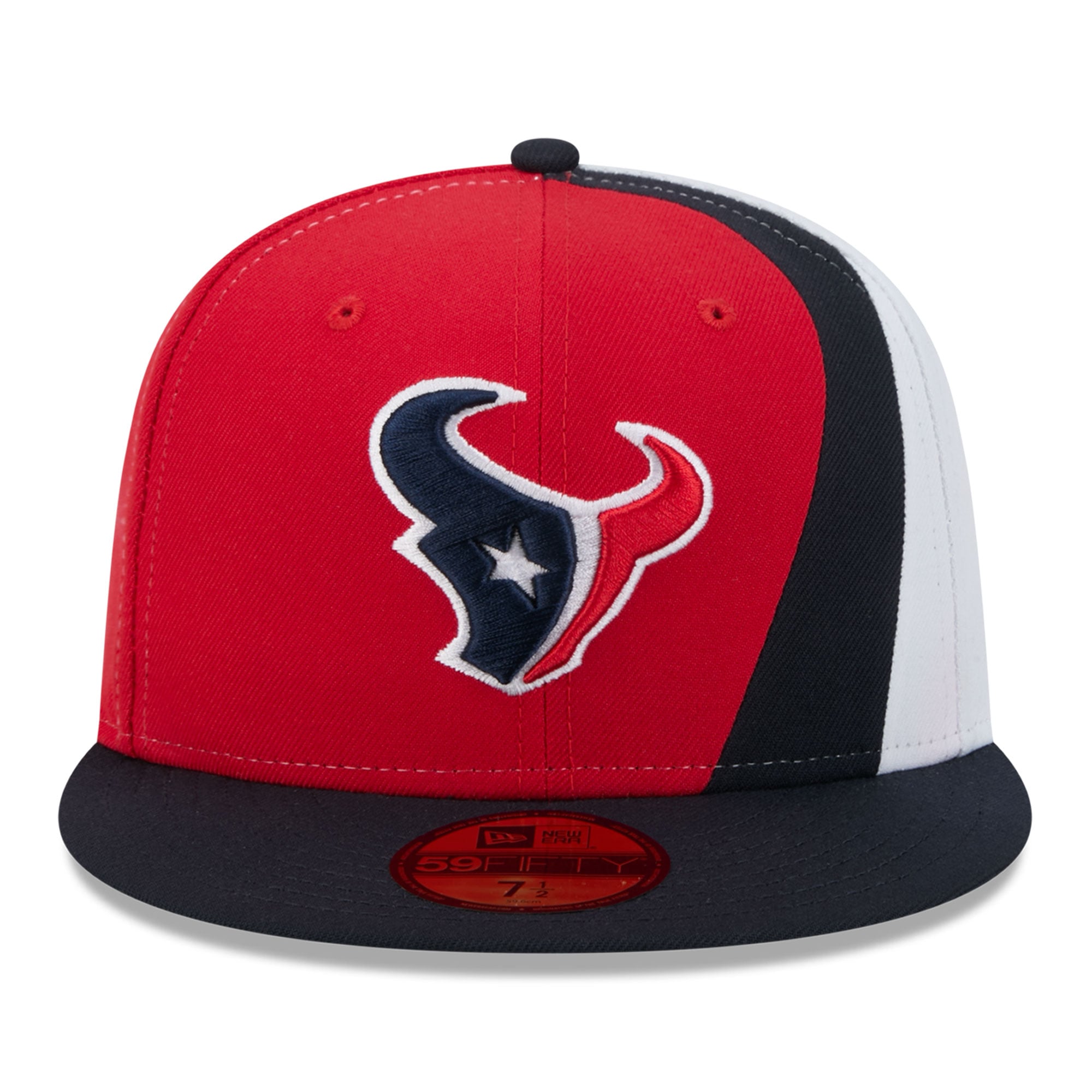 Men's New Era Red/Navy Houston Texans Shock 59FIFTY Fitted Hat