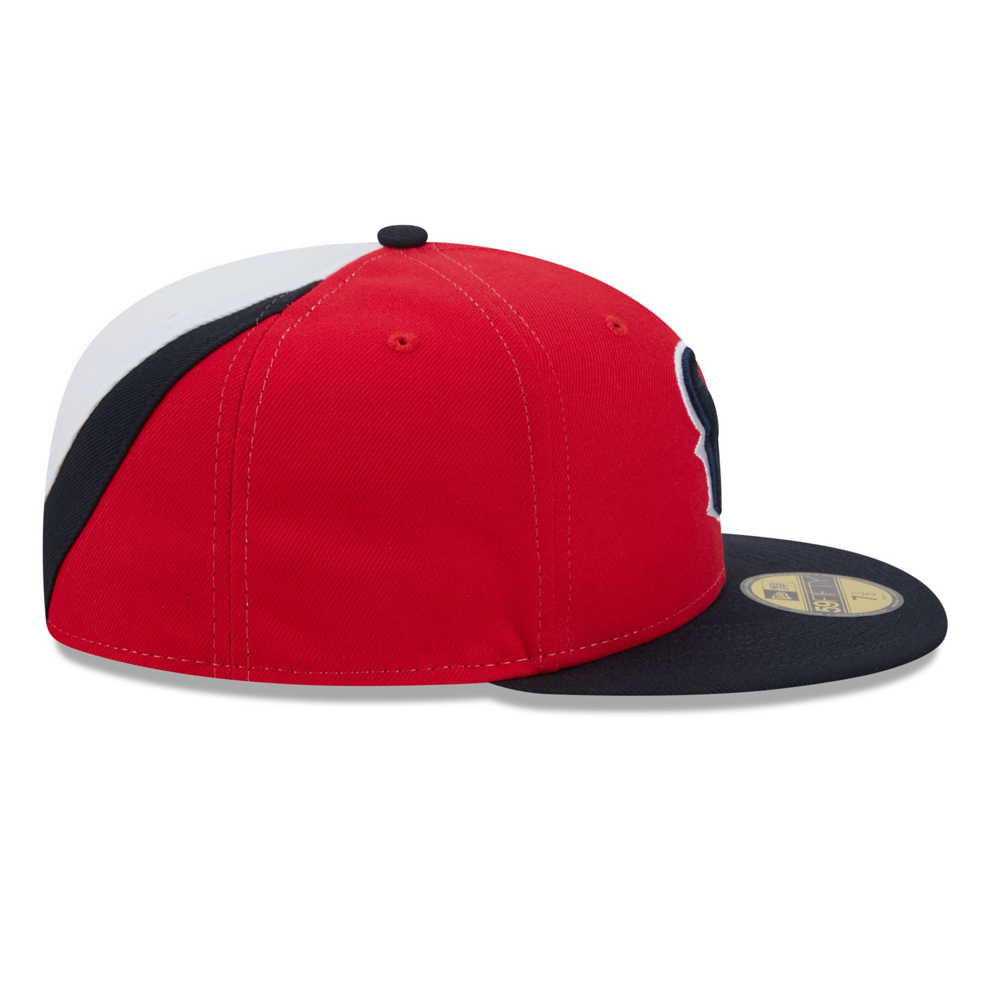 Men's New Era Red/Navy Houston Texans Shock 59FIFTY Fitted Hat