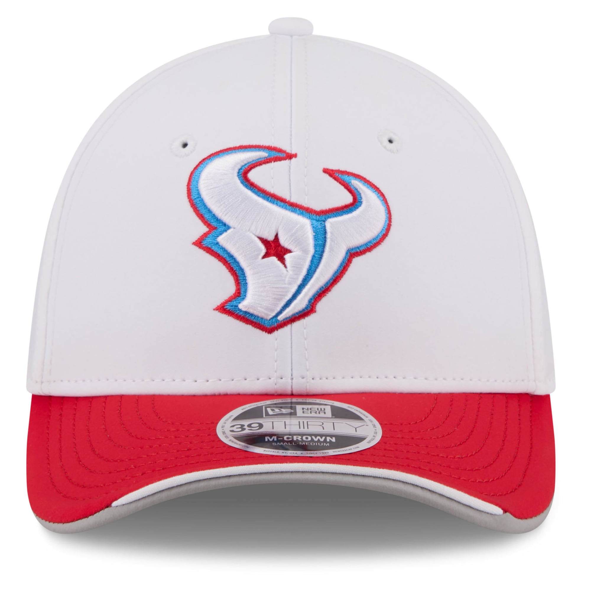 Men's New Era White Houston Texans 2026 Rivalries Collection 39THIRTY M-Crown Stretch Hat