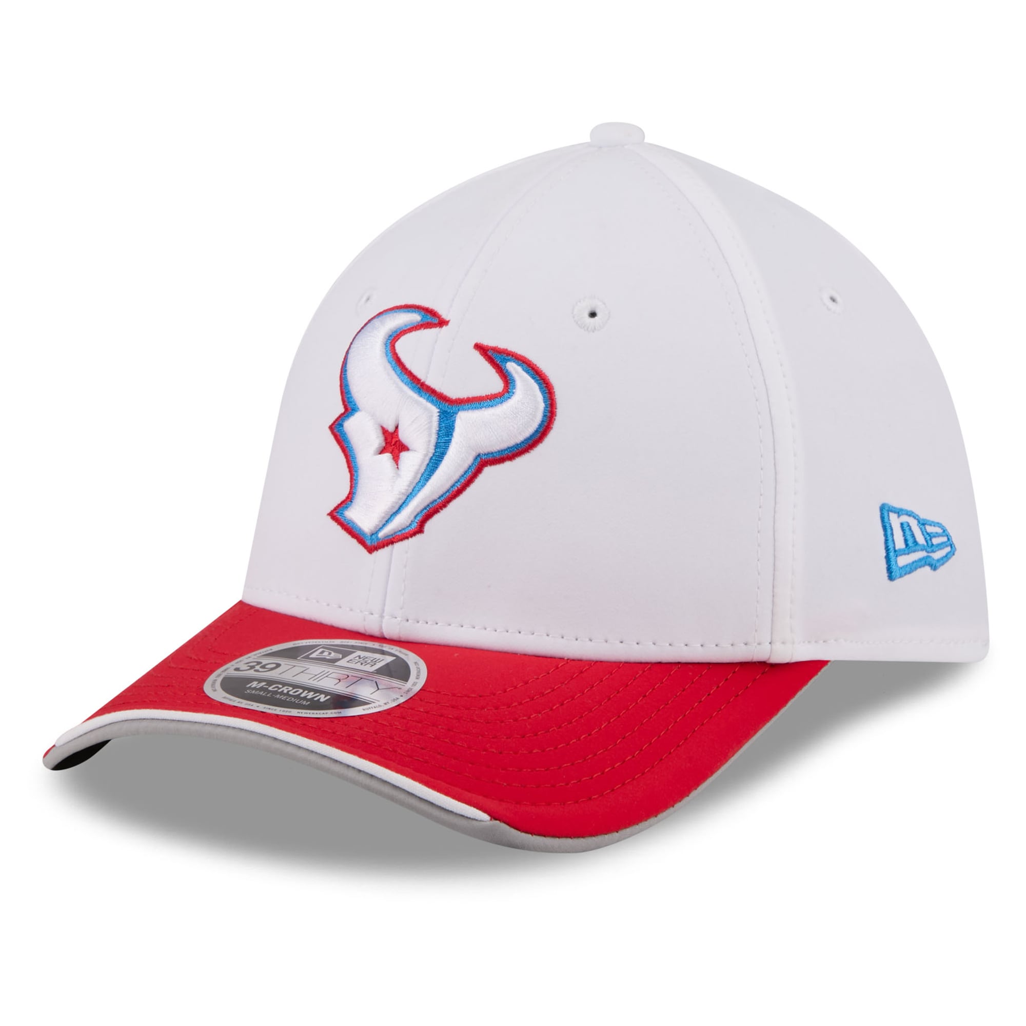 Men's New Era White Houston Texans 2026 Rivalries Collection 39THIRTY M-Crown Stretch Hat