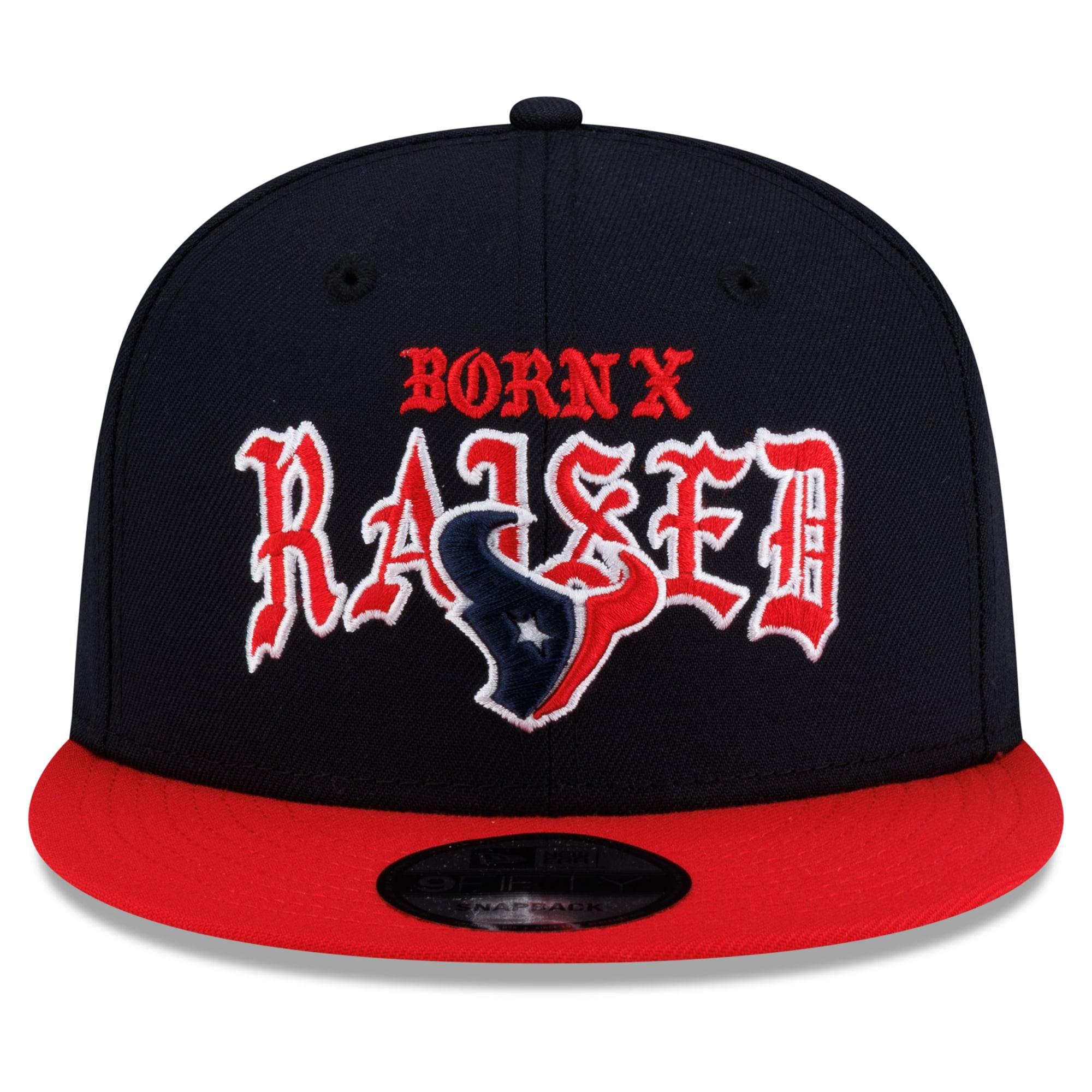 Casquette snapback New Era x Born x Raised bleu marine/rouge Houston Texans 9FIFTY pour homme