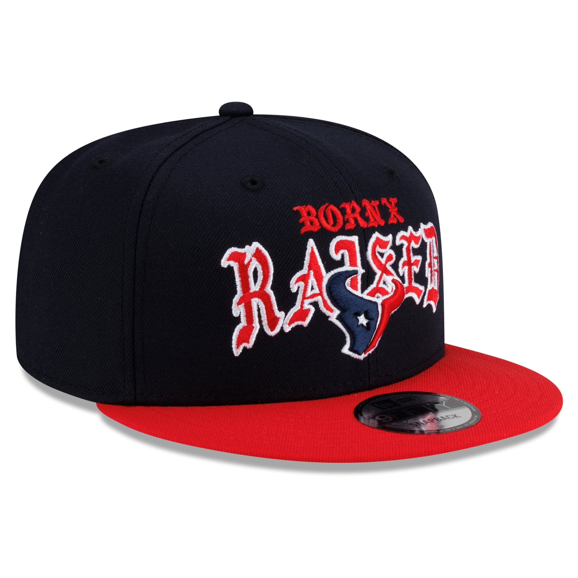Casquette snapback New Era x Born x Raised bleu marine/rouge Houston Texans 9FIFTY pour homme