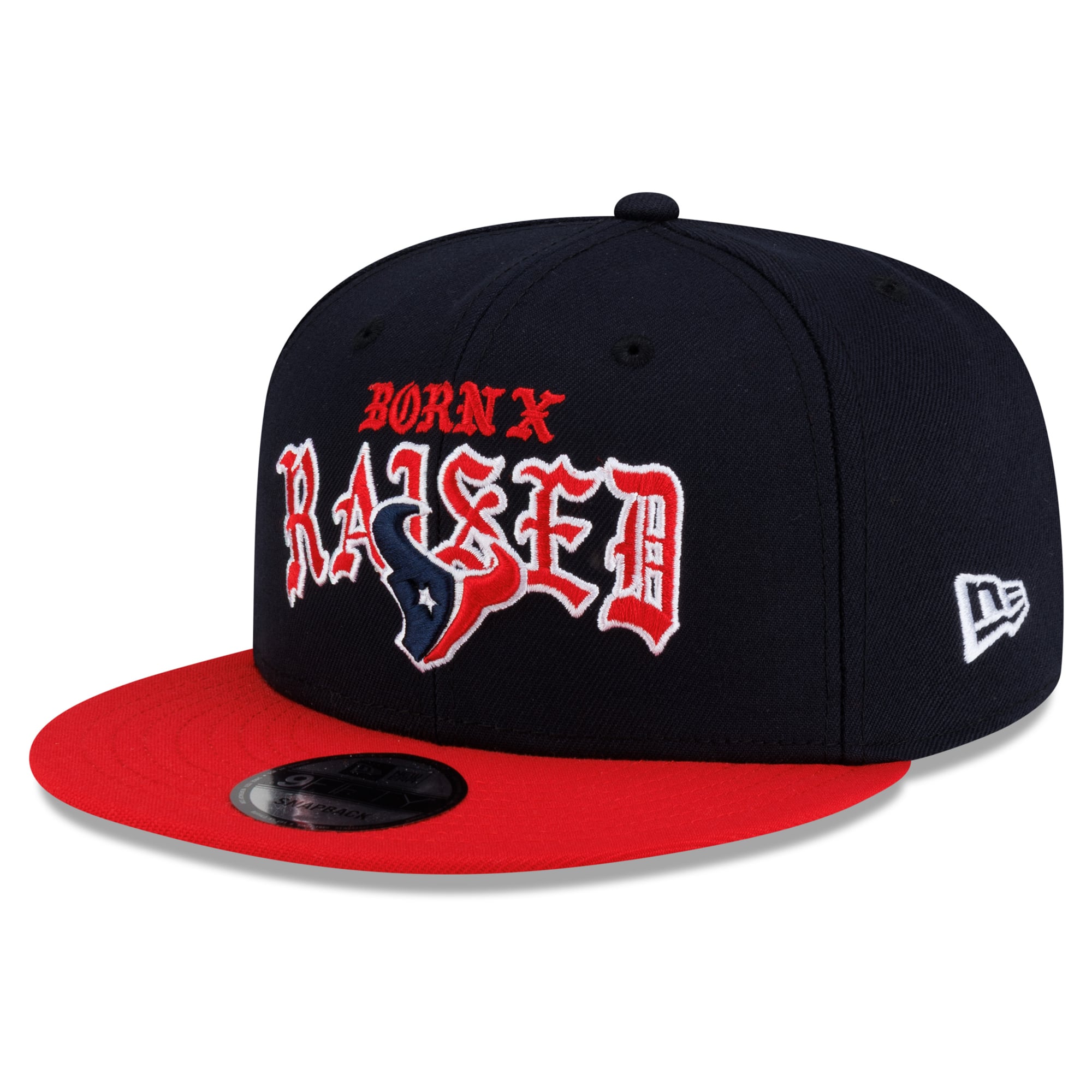 Casquette snapback New Era x Born x Raised bleu marine/rouge Houston Texans 9FIFTY pour homme
