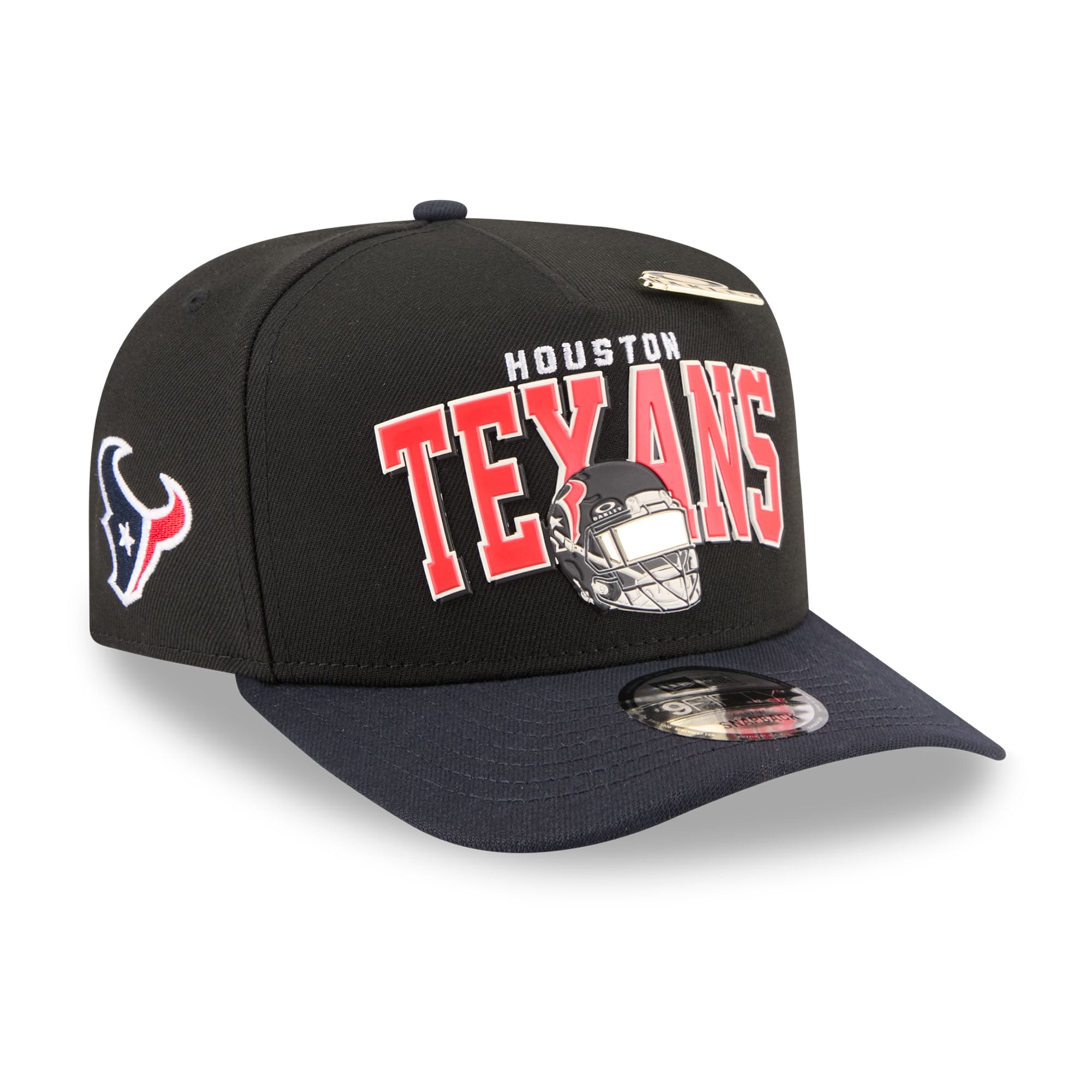 Casquette snapback New Era x Oakley 9FIFTY noire pour homme, Houston Texans