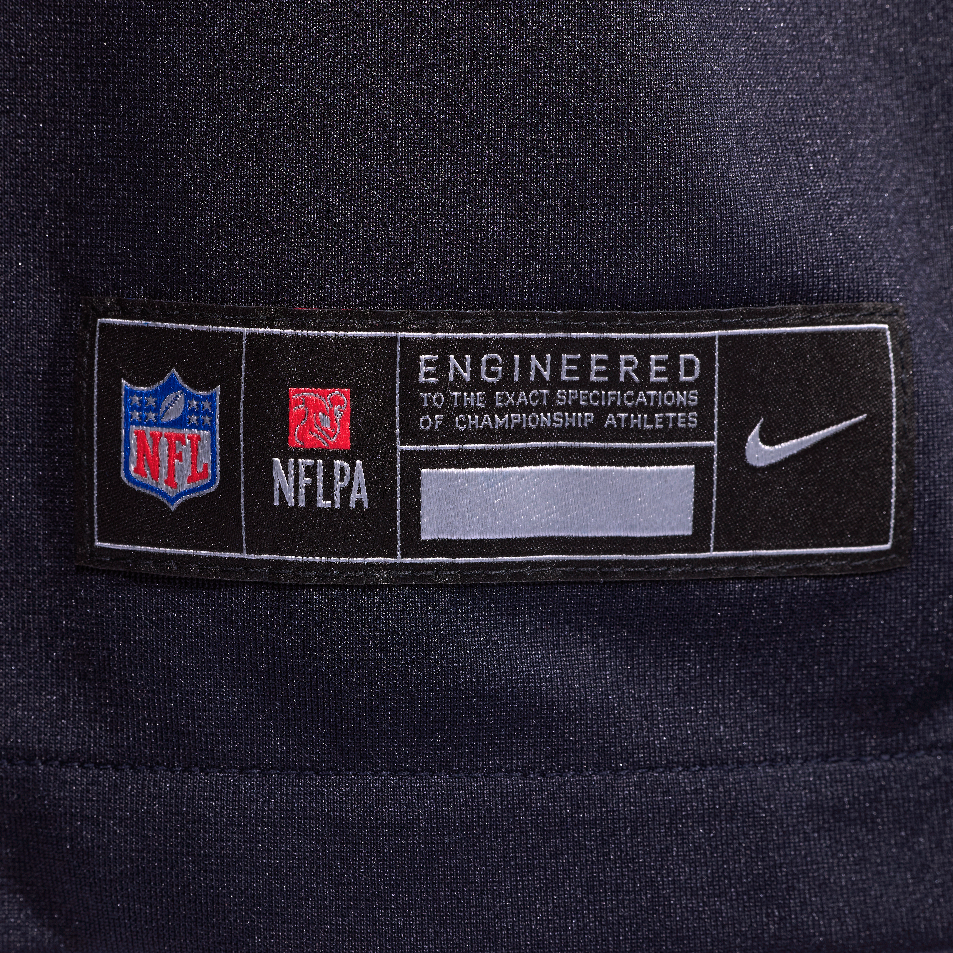 Maillot de match alternatif Nike Azeez Al-Shaair bleu marine des Houston Texans pour homme