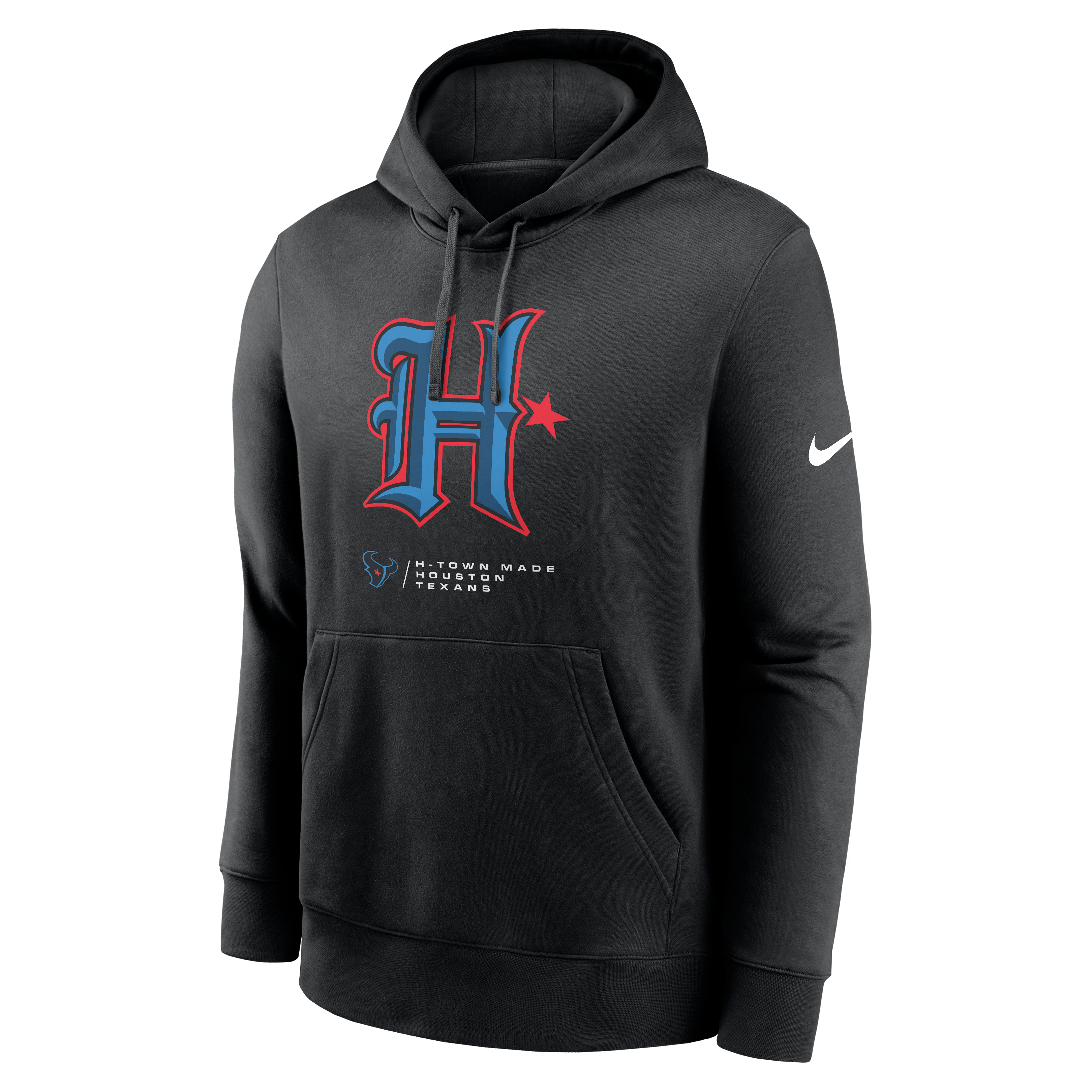 Men's Nike Black Houston Texans H-Town Club Pullover Hoodie
