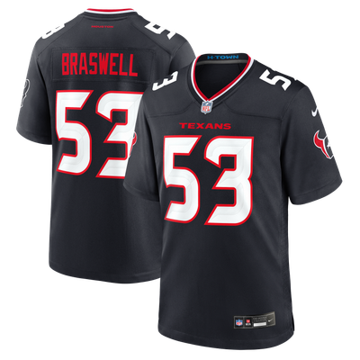 Chris Braswell Houston Texans Nike Team Game Jersey - Navy