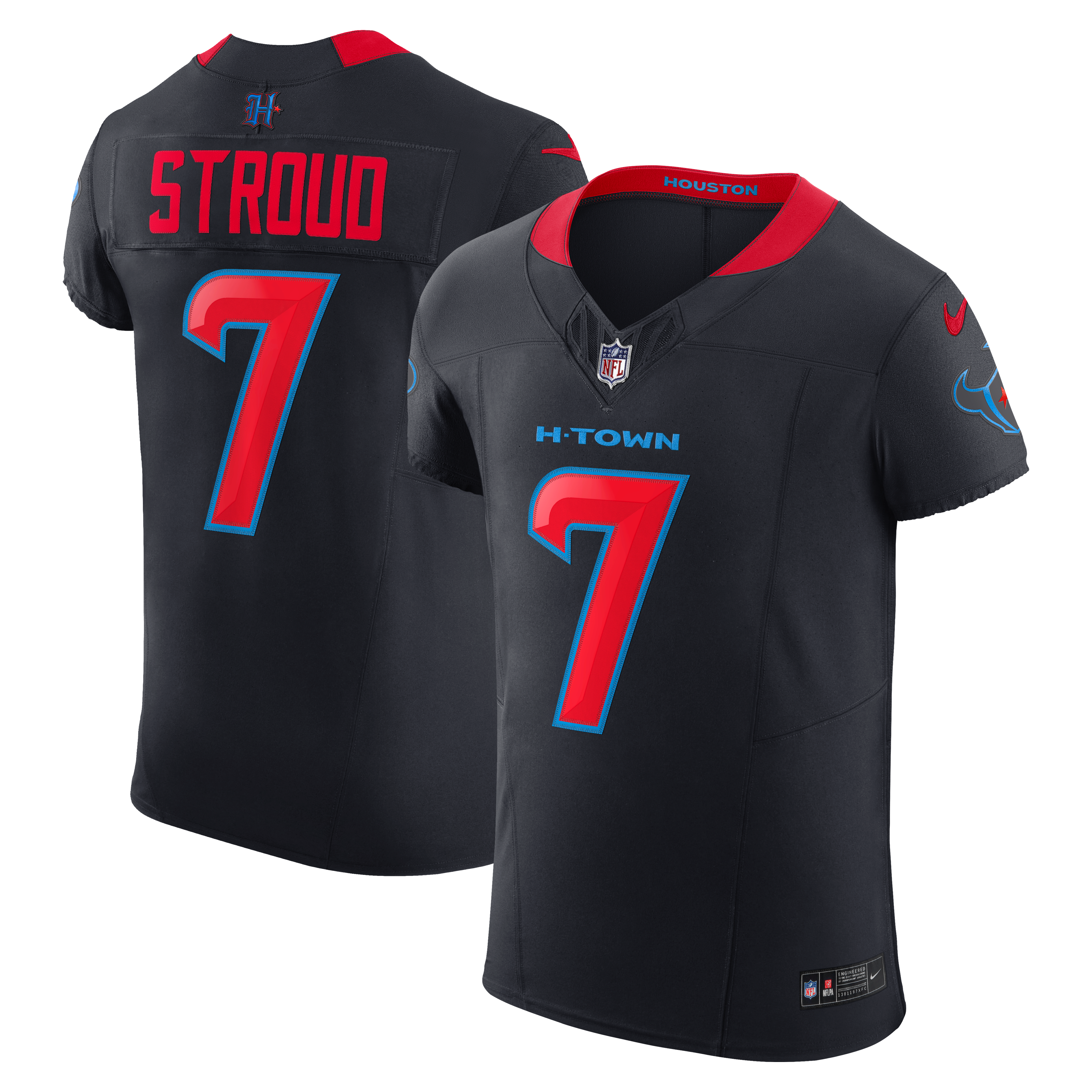 Maillot Nike C.J. Stroud Alternate Vapor F.U.S.E. Elite pour homme des Houston Texans rouge