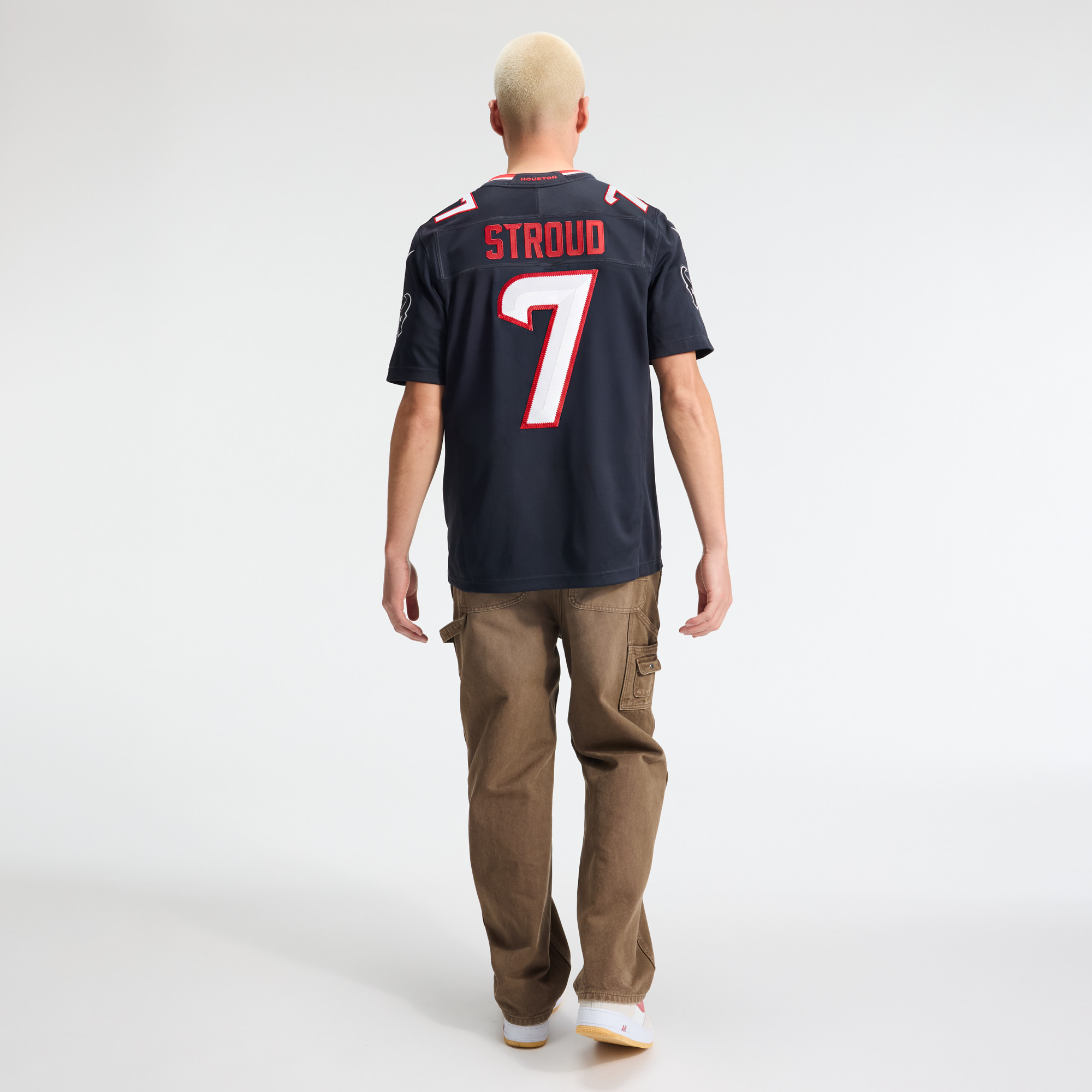 Maillot Nike C.J. Stroud bleu marine Houston Texans Team Vapor F.U.S.E. édition limitée cousue