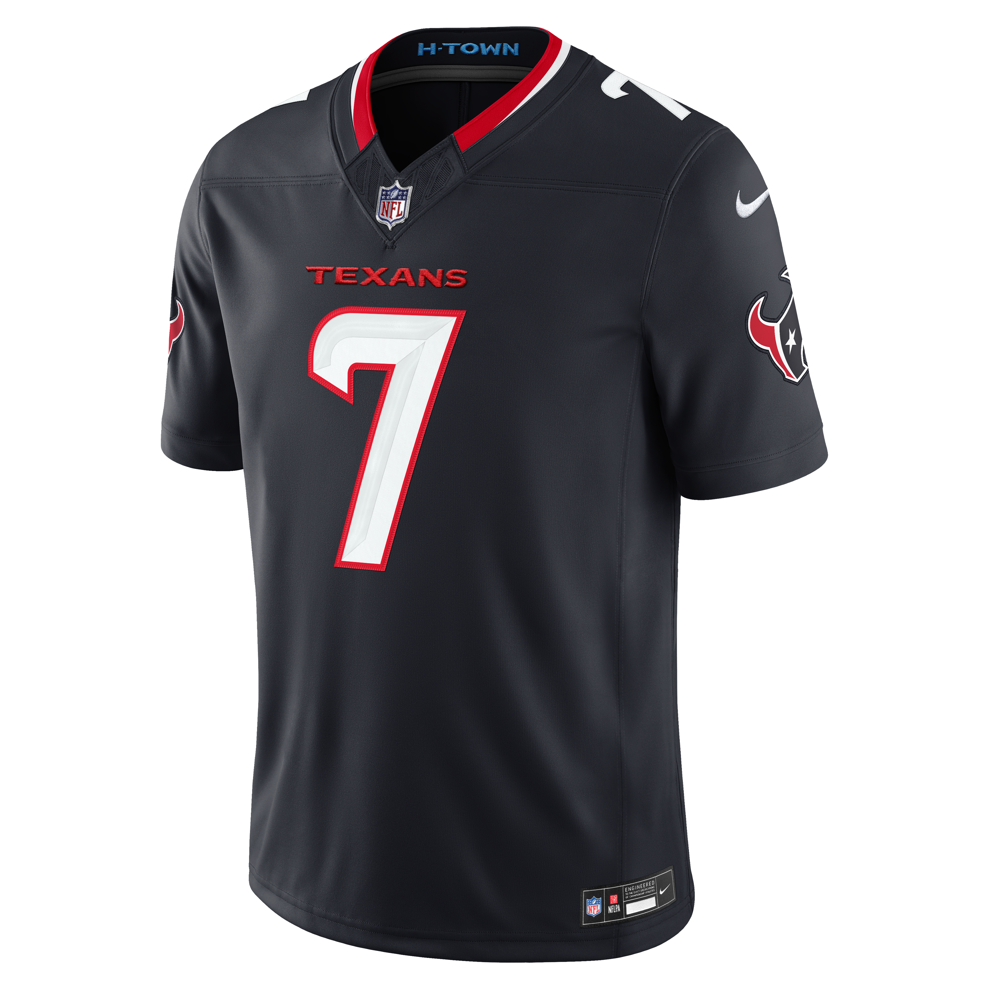 Maillot Nike C.J. Stroud bleu marine Houston Texans Team Vapor F.U.S.E. édition limitée cousue