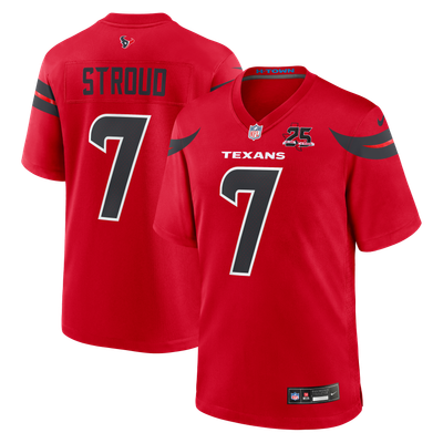 C.J. Stroud Houston Texans Nike Alternate 25th Season Game Jersey - Red
