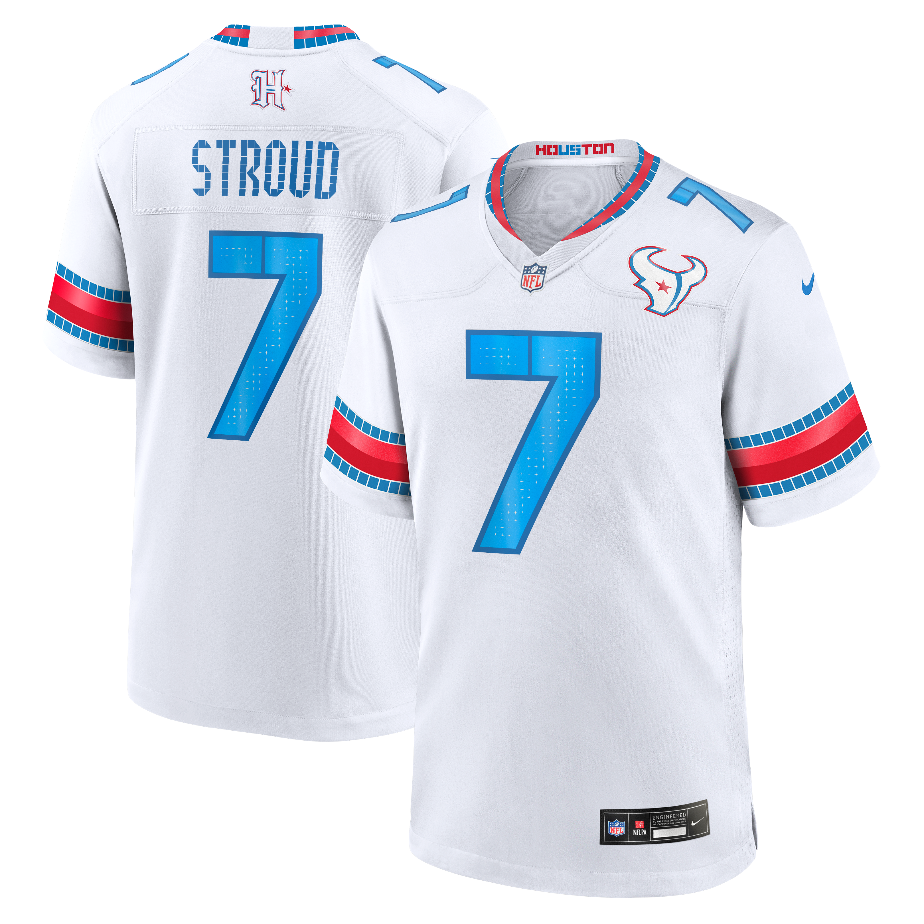 Men's Nike C.J. Stroud White Houston Texans 2026 Rivalries Collection Game Jersey