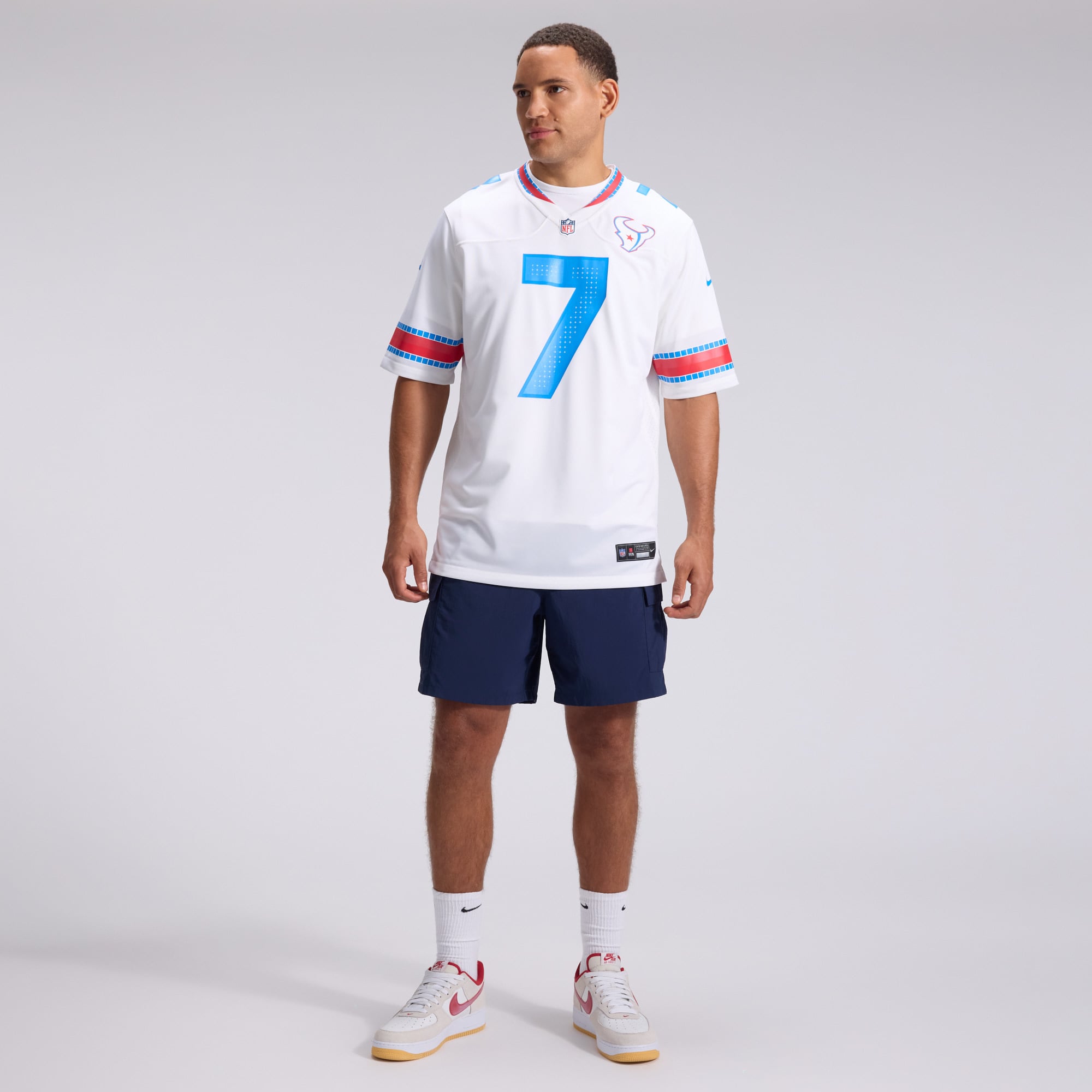 Men's Nike C.J. Stroud White Houston Texans 2026 Rivalries Collection Game Jersey