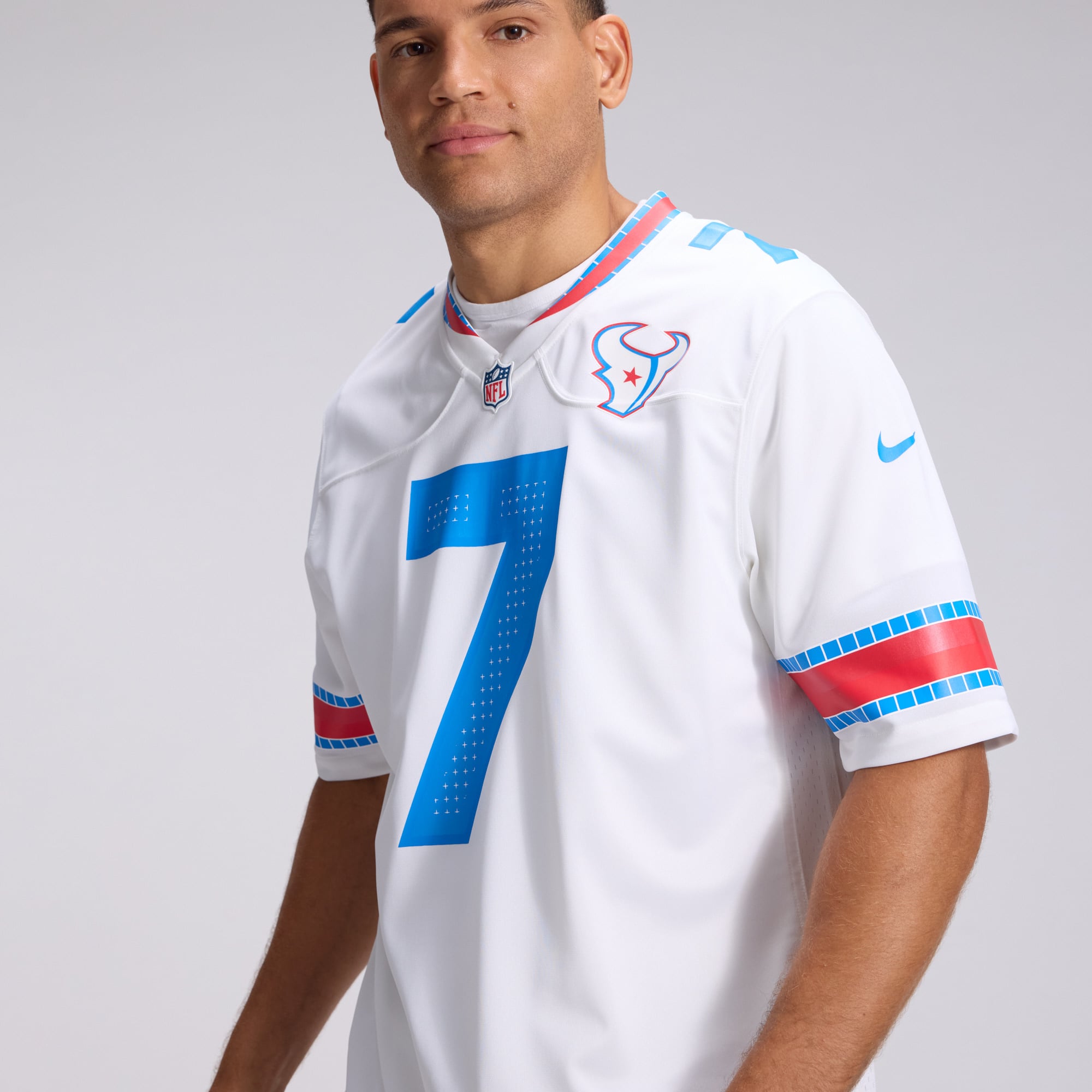 Men's Nike C.J. Stroud White Houston Texans 2026 Rivalries Collection Game Jersey