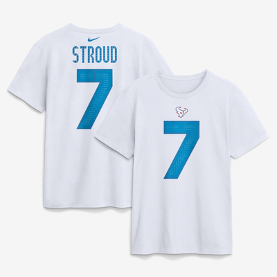 C.J. Stroud Houston Texans Nike 2026 Rivalries Collection Player Name & Number T-Shirt - White
