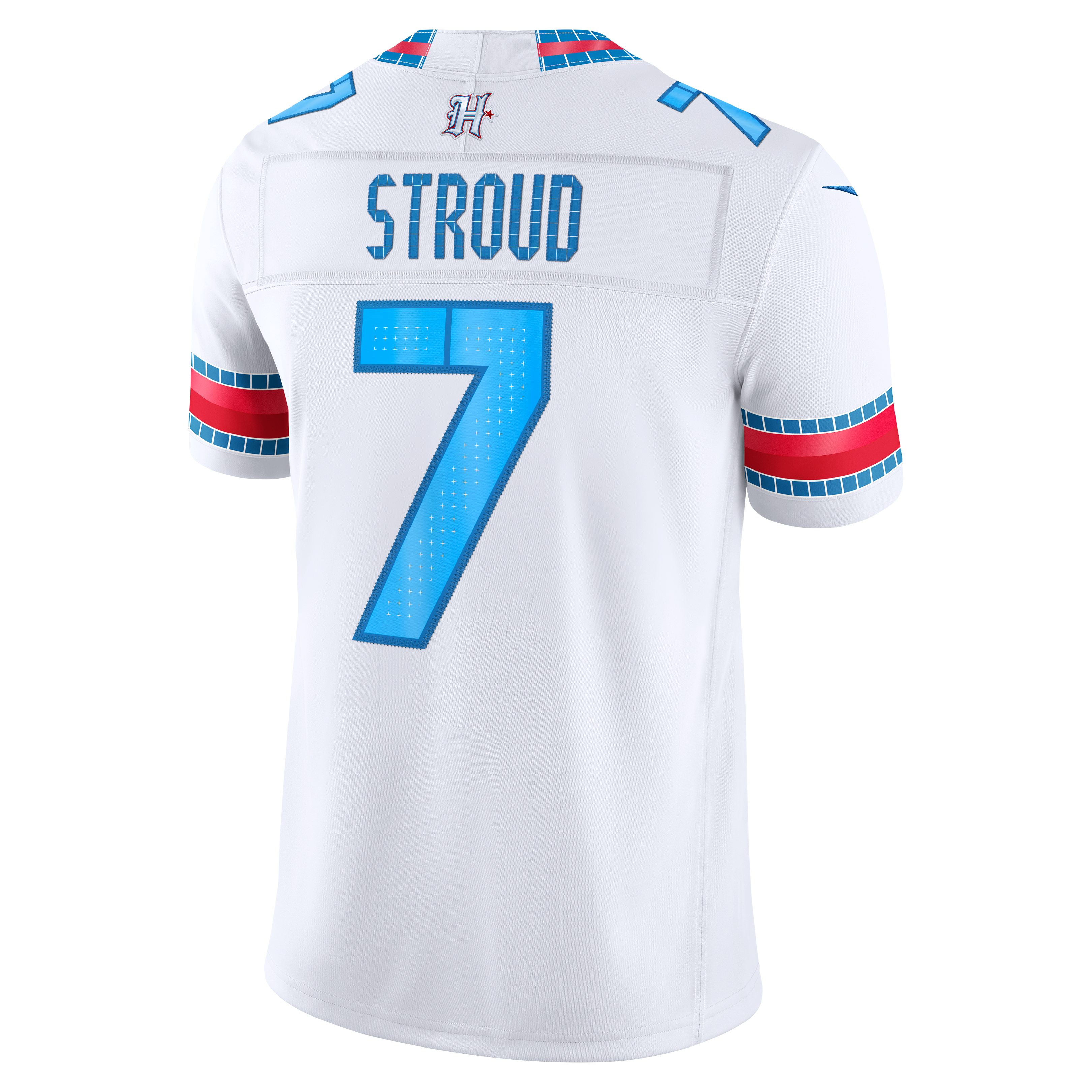 Men's Nike C.J. Stroud White Houston Texans 2026 Rivalries Collection Stitched Limited Jersey