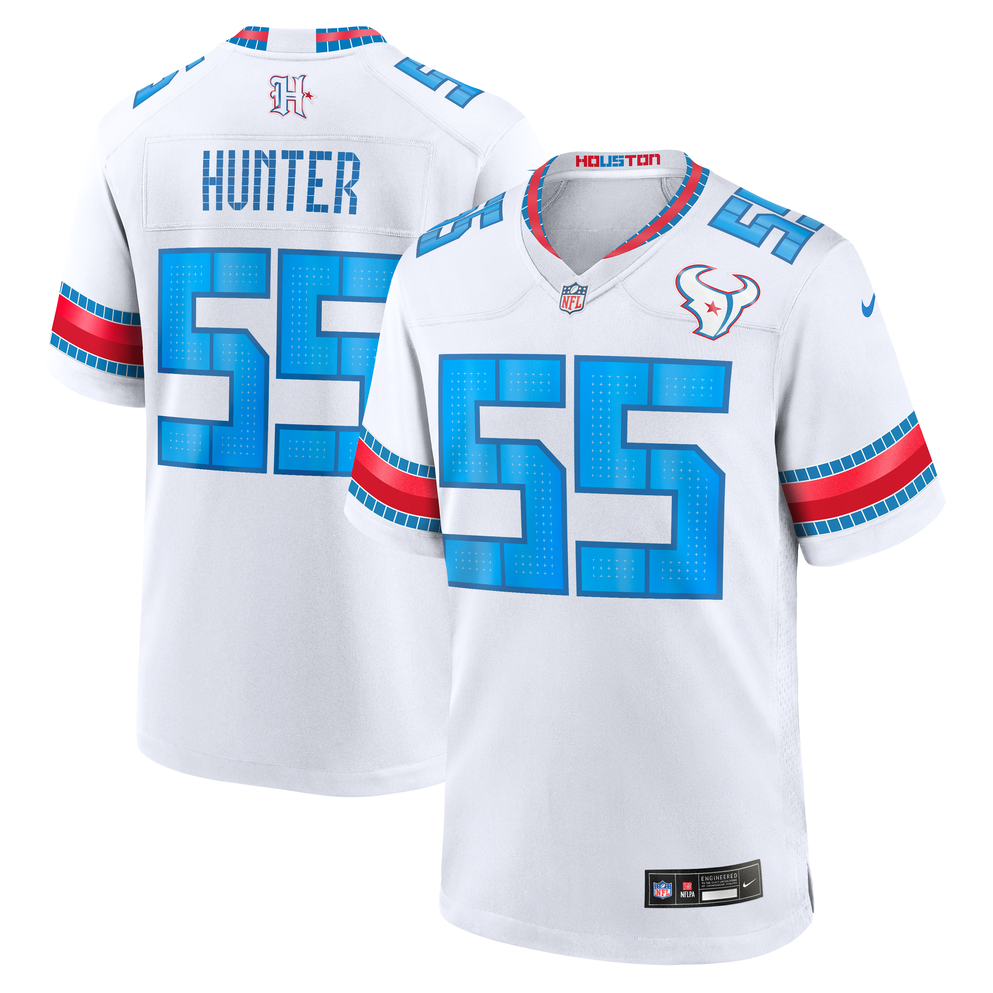 Men's Nike Danielle Hunter White Houston Texans 2026 Rivalries Collection Game Jersey