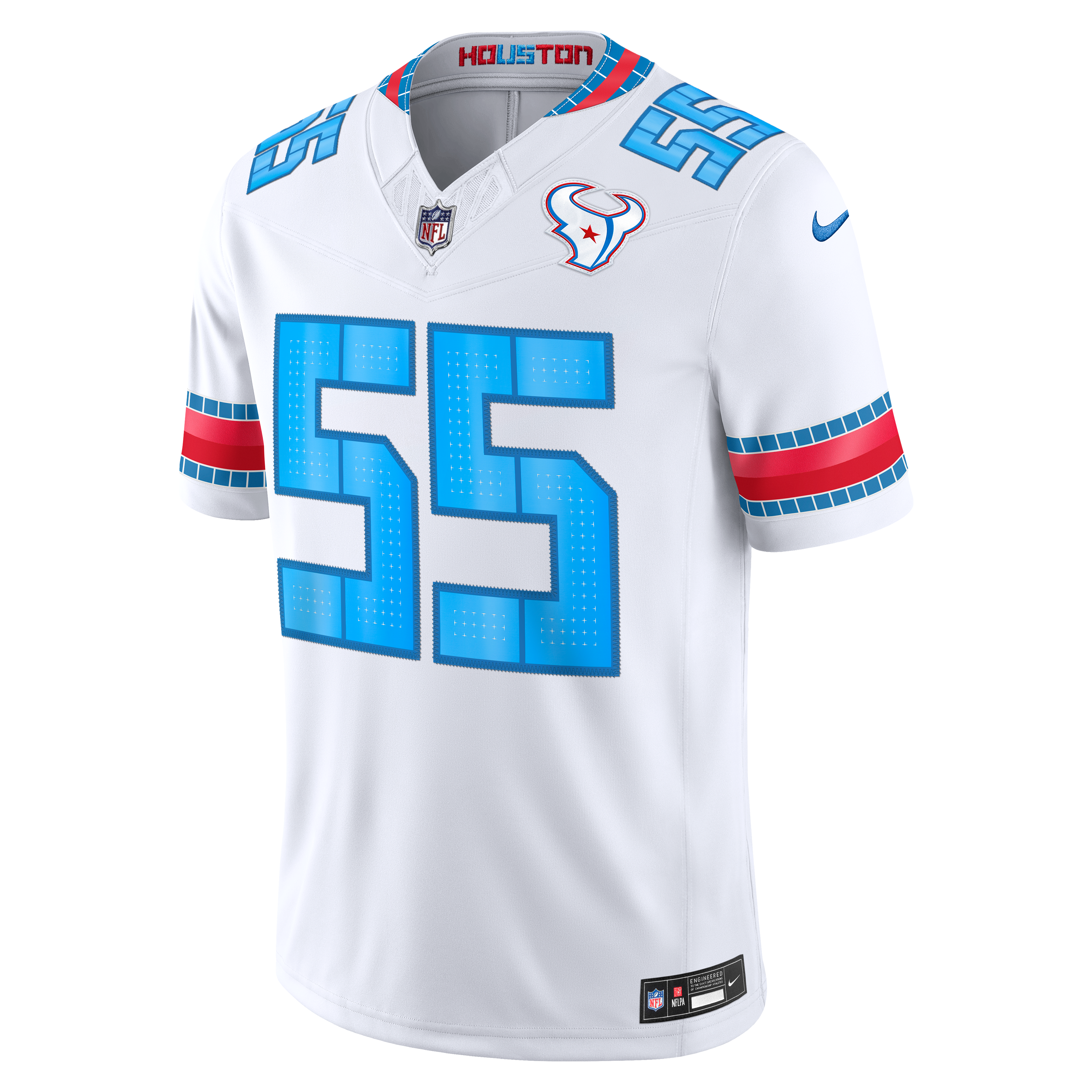 Men's Nike Danielle Hunter White Houston Texans 2026 Rivalries Collection Stitched Limited Jersey