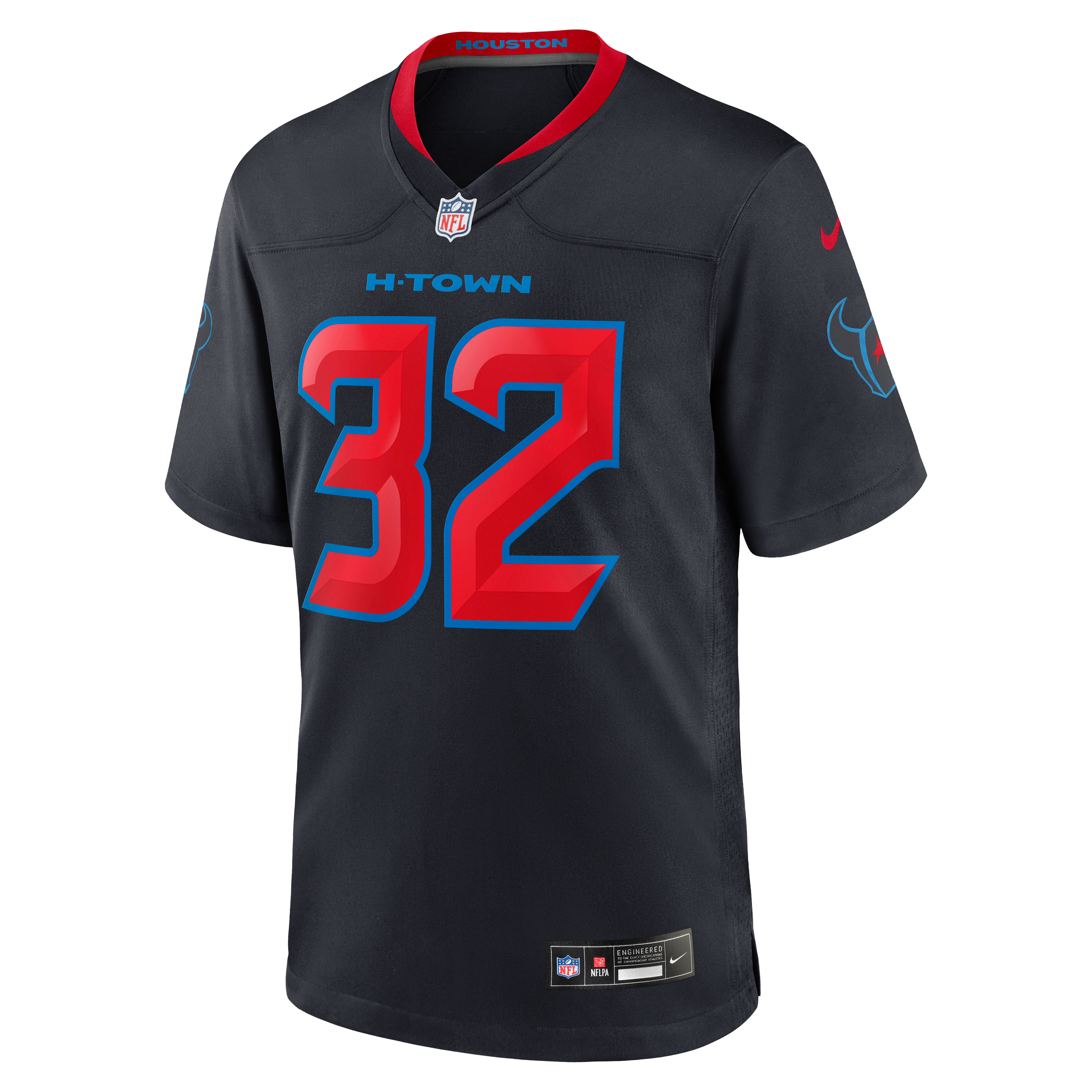 Men's Nike David Montgomery White Houston Texans Game Jersey