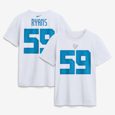 DeMeco Ryans Houston Texans Nike 2026 Rivalries Collection Player Name & Number T-Shirt - White