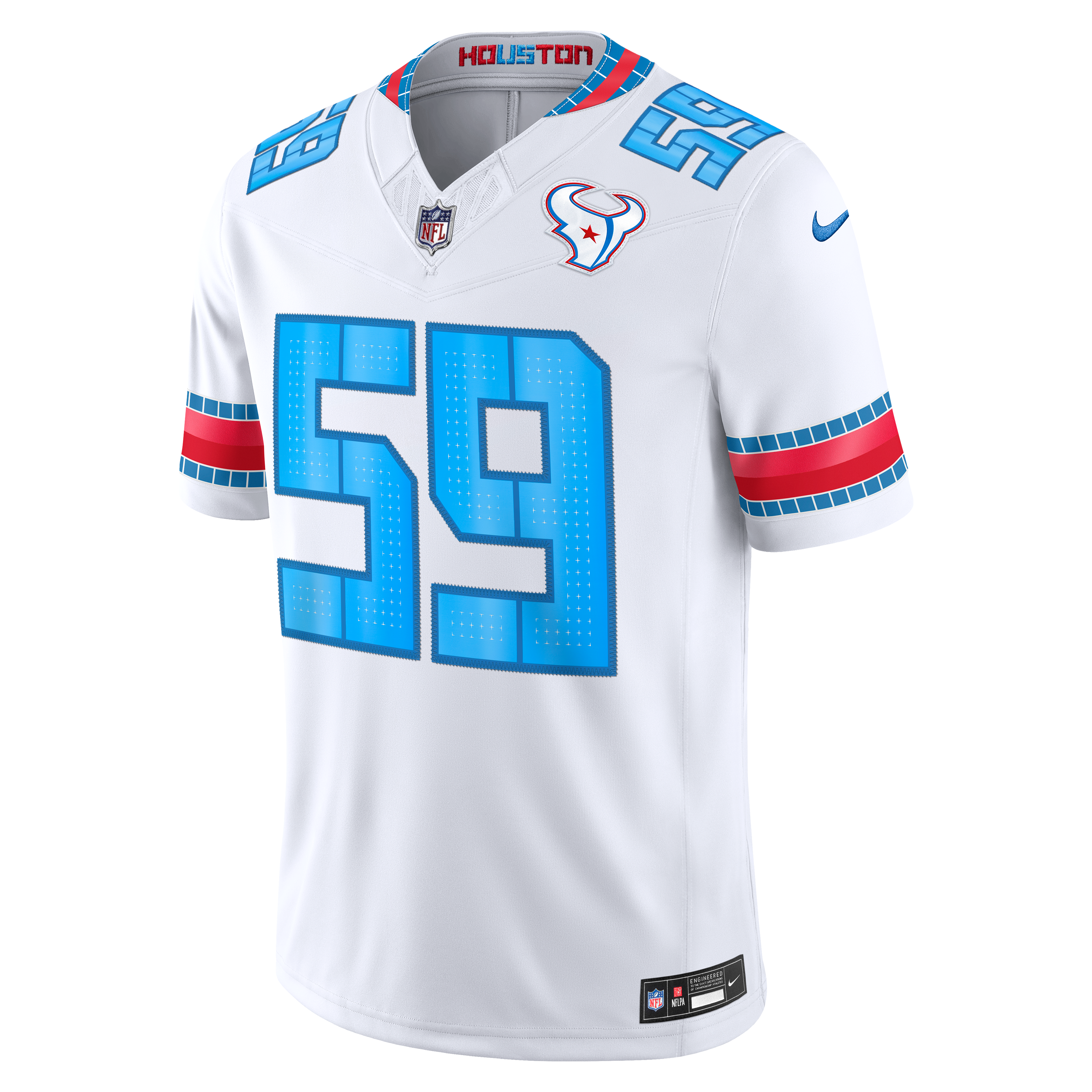 Men's Nike DeMeco Ryans White Houston Texans 2026 Rivalries Collection Stitched Limited Jersey