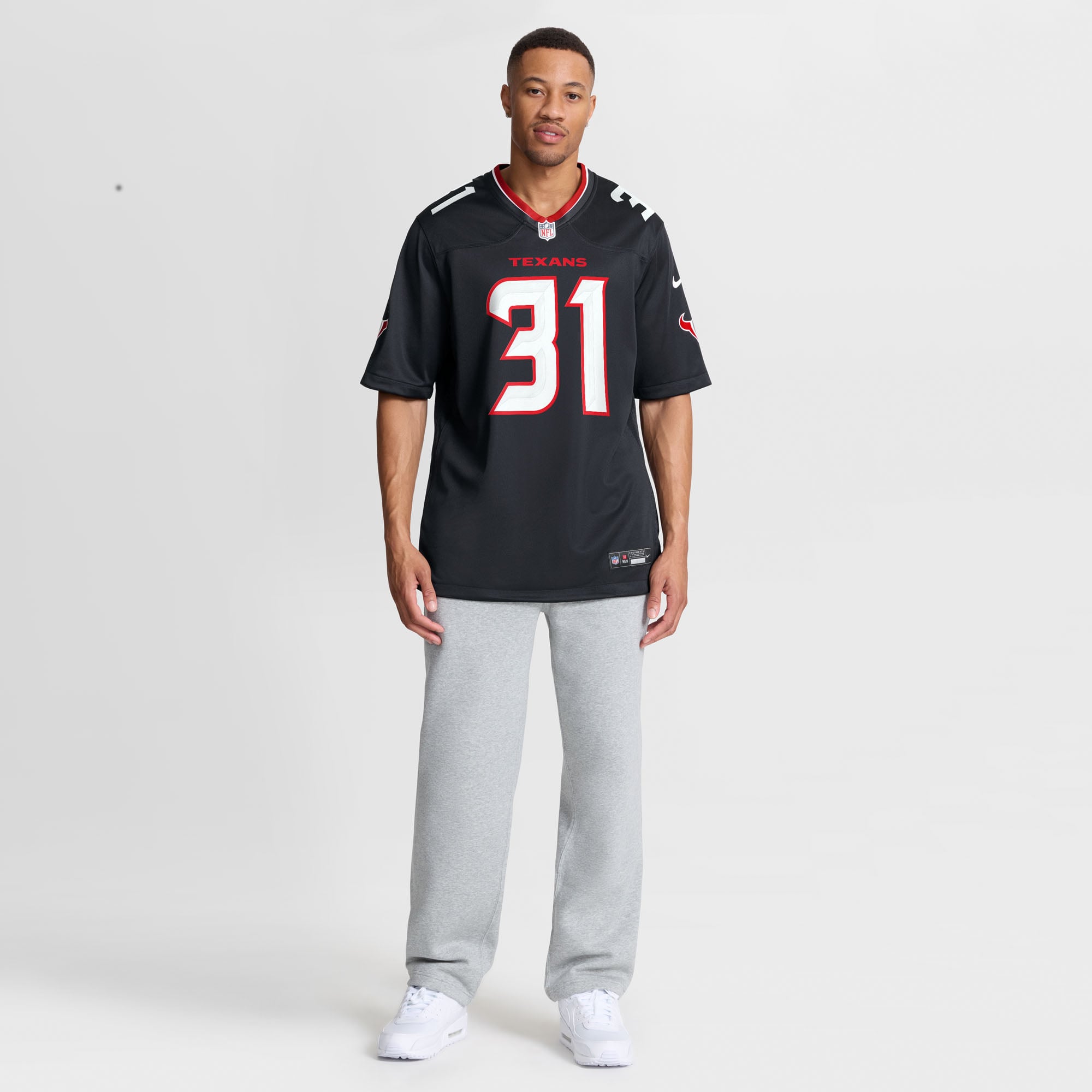 Men's Nike Deuce Vaughn Navy Houston Texans Team Game Jersey