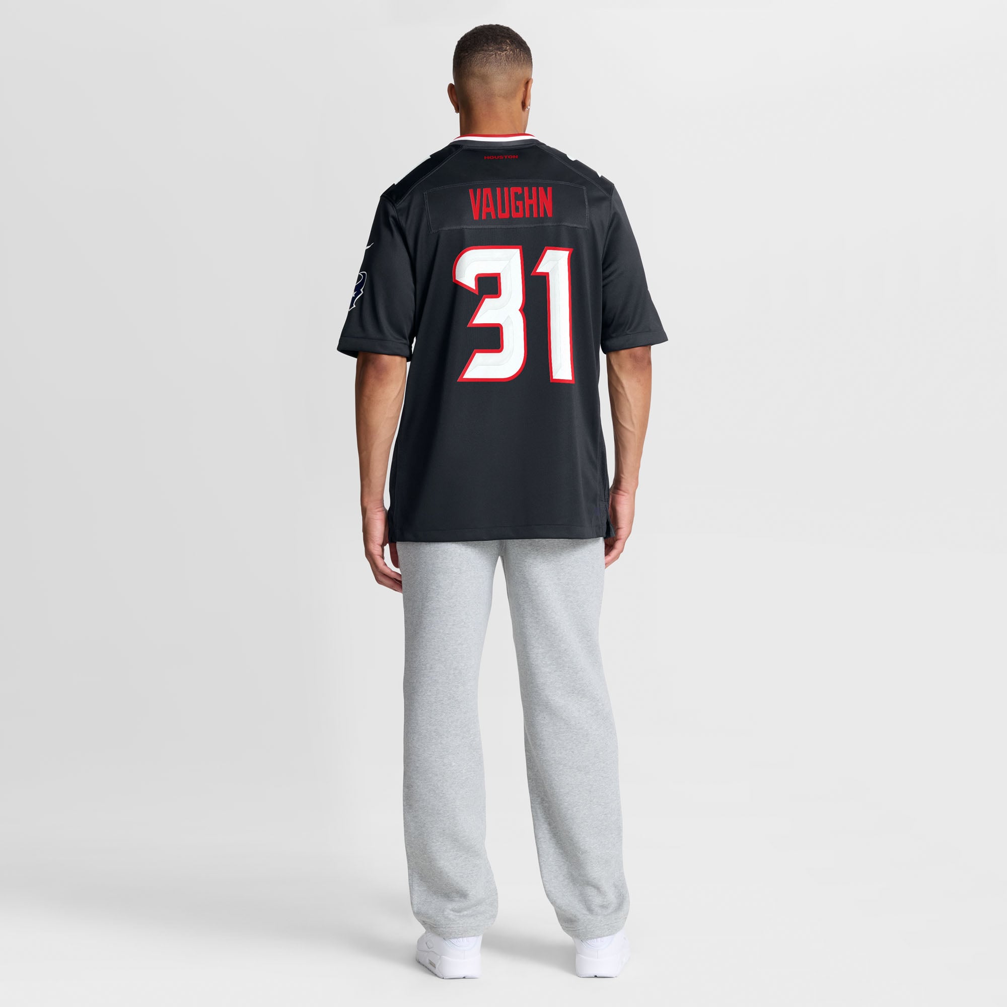 Men's Nike Deuce Vaughn Navy Houston Texans Team Game Jersey