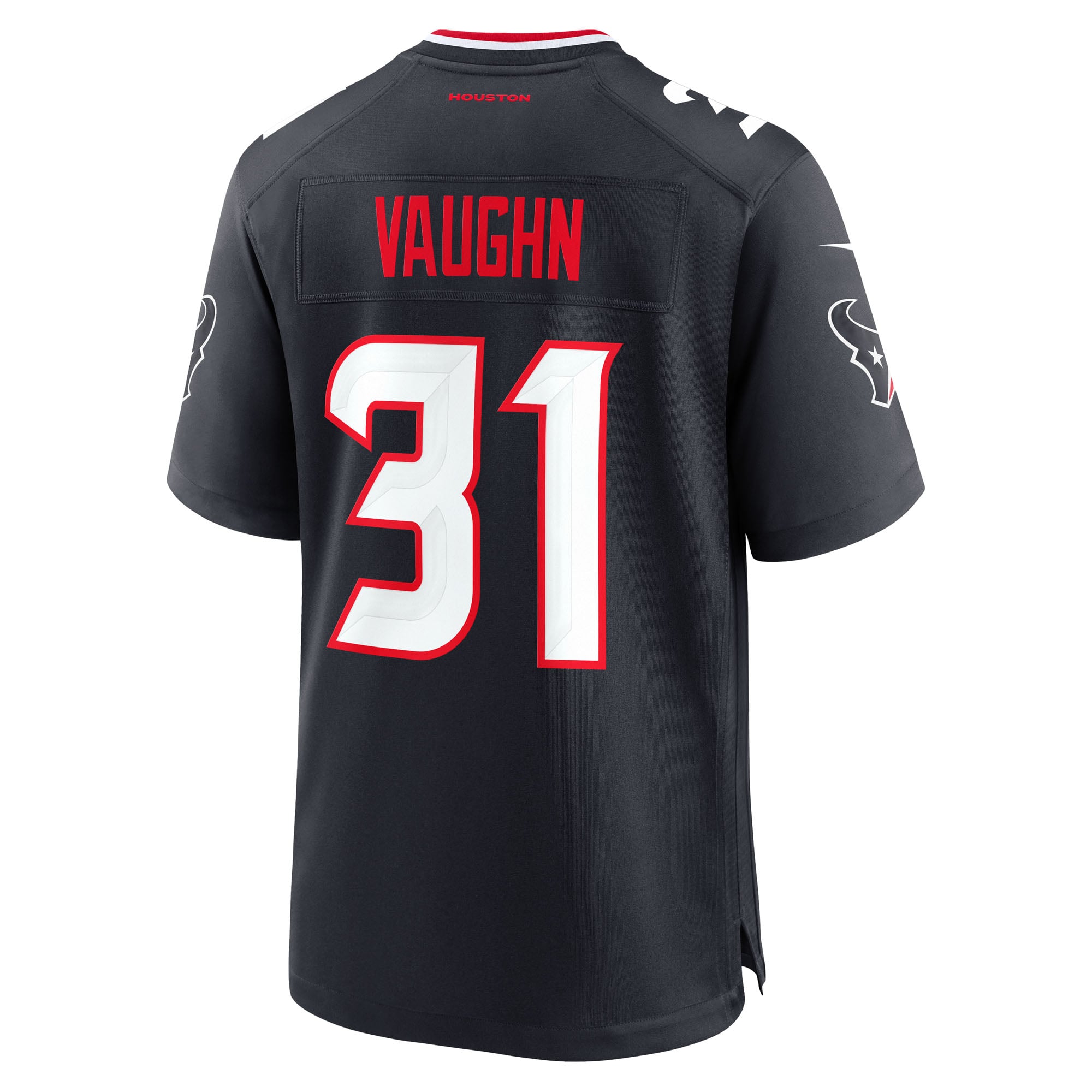 Men's Nike Deuce Vaughn Navy Houston Texans Team Game Jersey