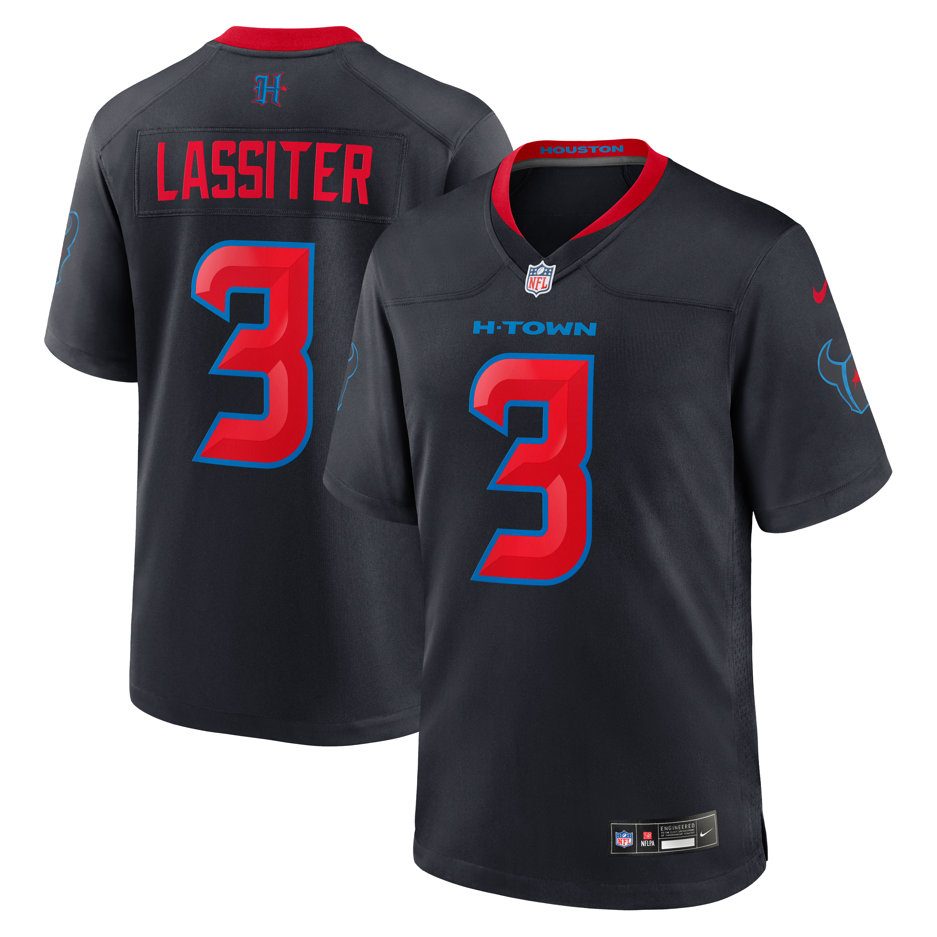Men's Nike Kamari Lassiter Red Houston Texans Alternate Game Jersey