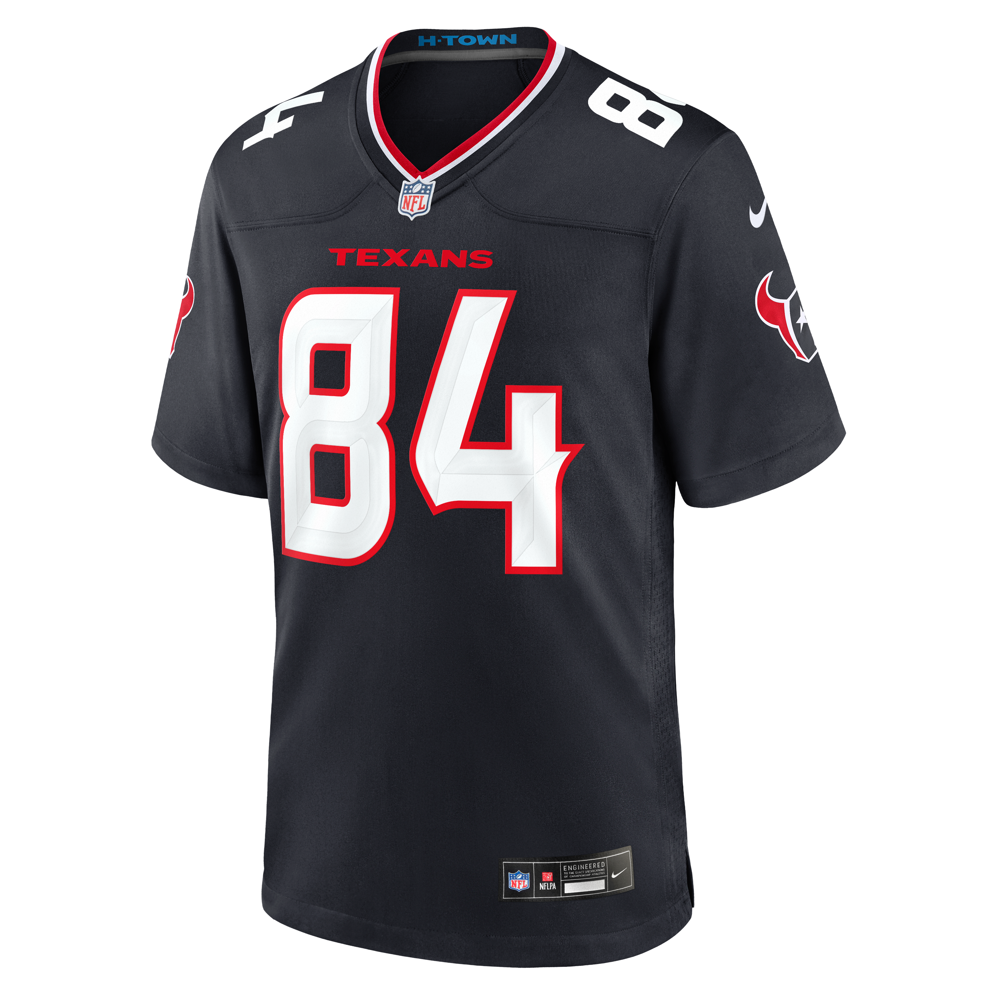 Men's Nike Mitch Tinsley Navy Houston Texans Team Game Jersey
