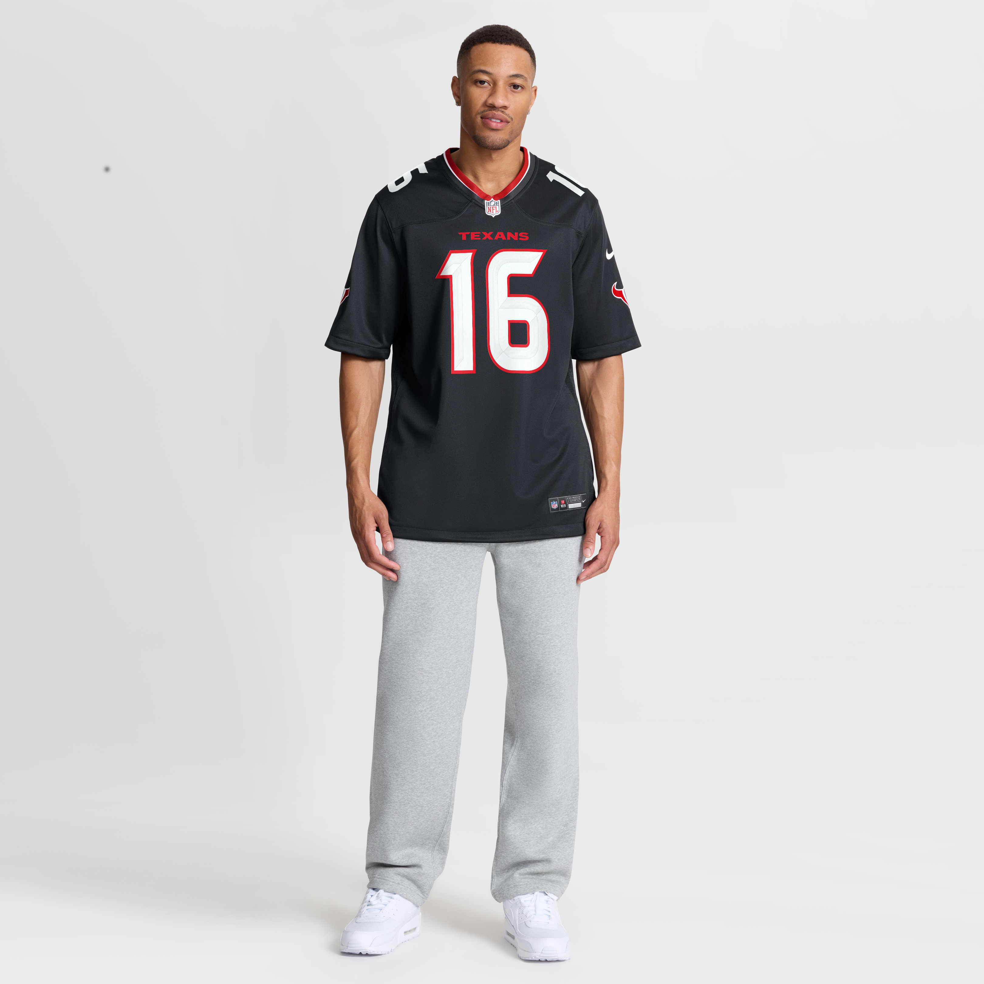 Maillot de match Nike Montrell Washington Navy des Houston Texans pour homme