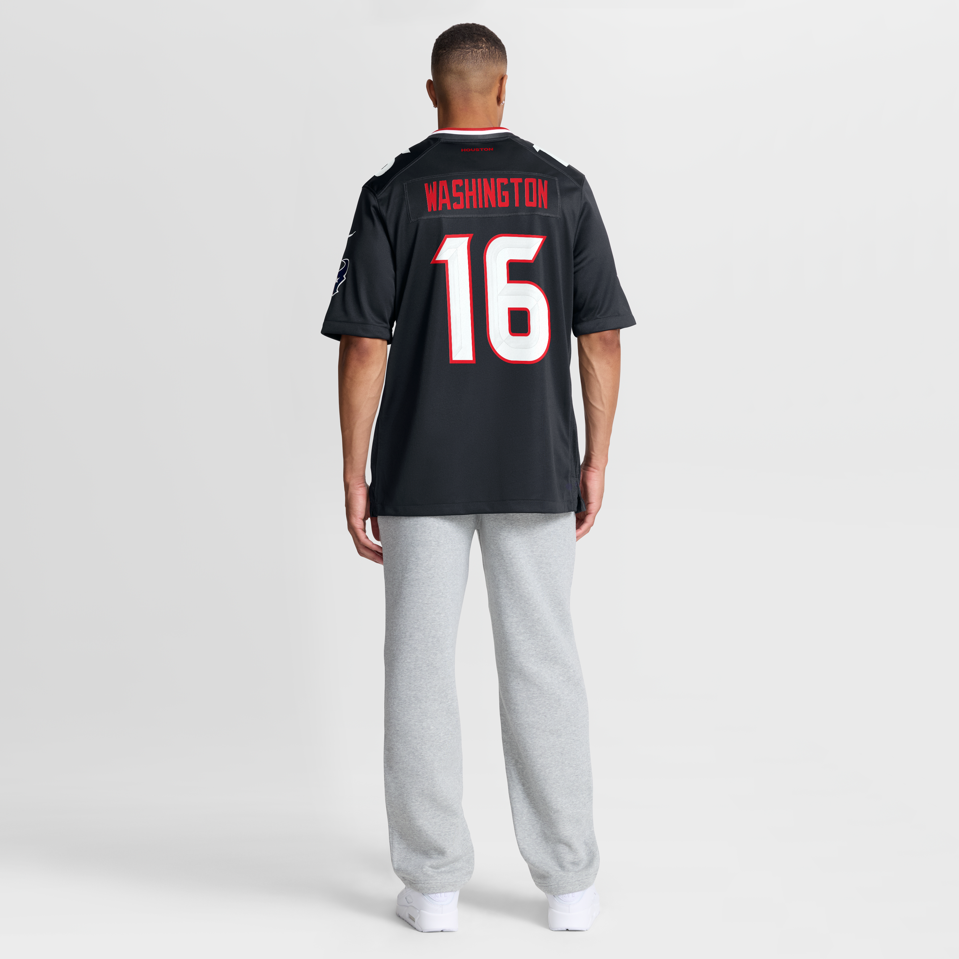 Maillot de match Nike Montrell Washington Navy des Houston Texans pour homme