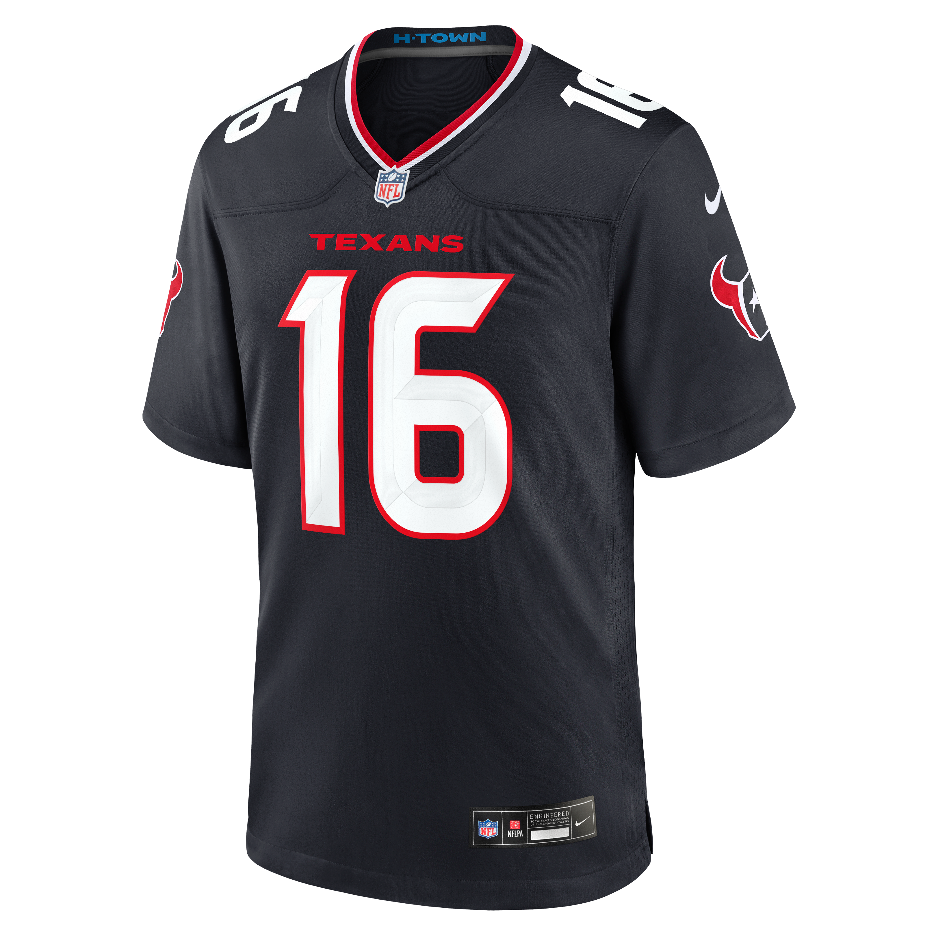 Maillot de match Nike Montrell Washington Navy des Houston Texans pour homme