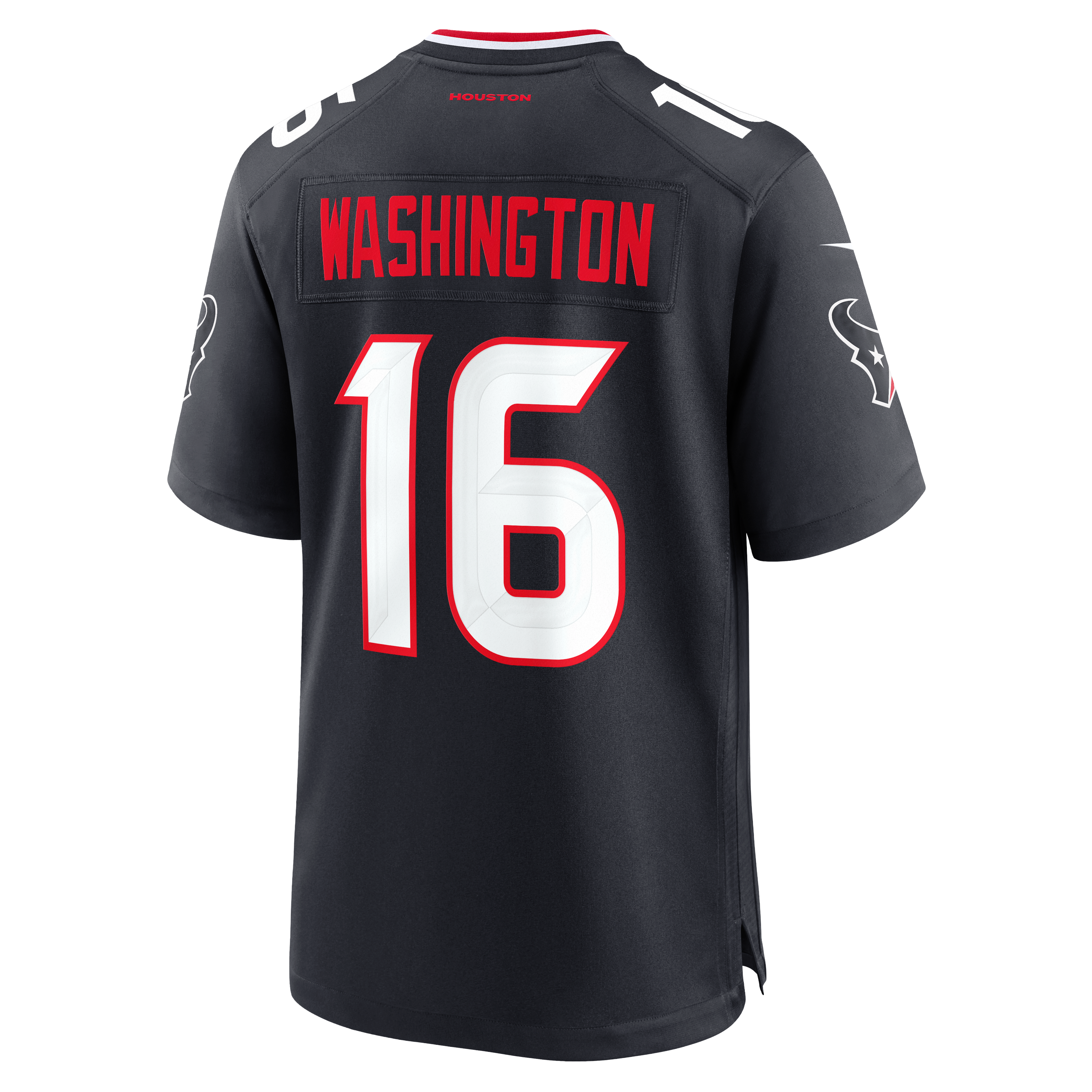 Maillot de match Nike Montrell Washington Navy des Houston Texans pour homme
