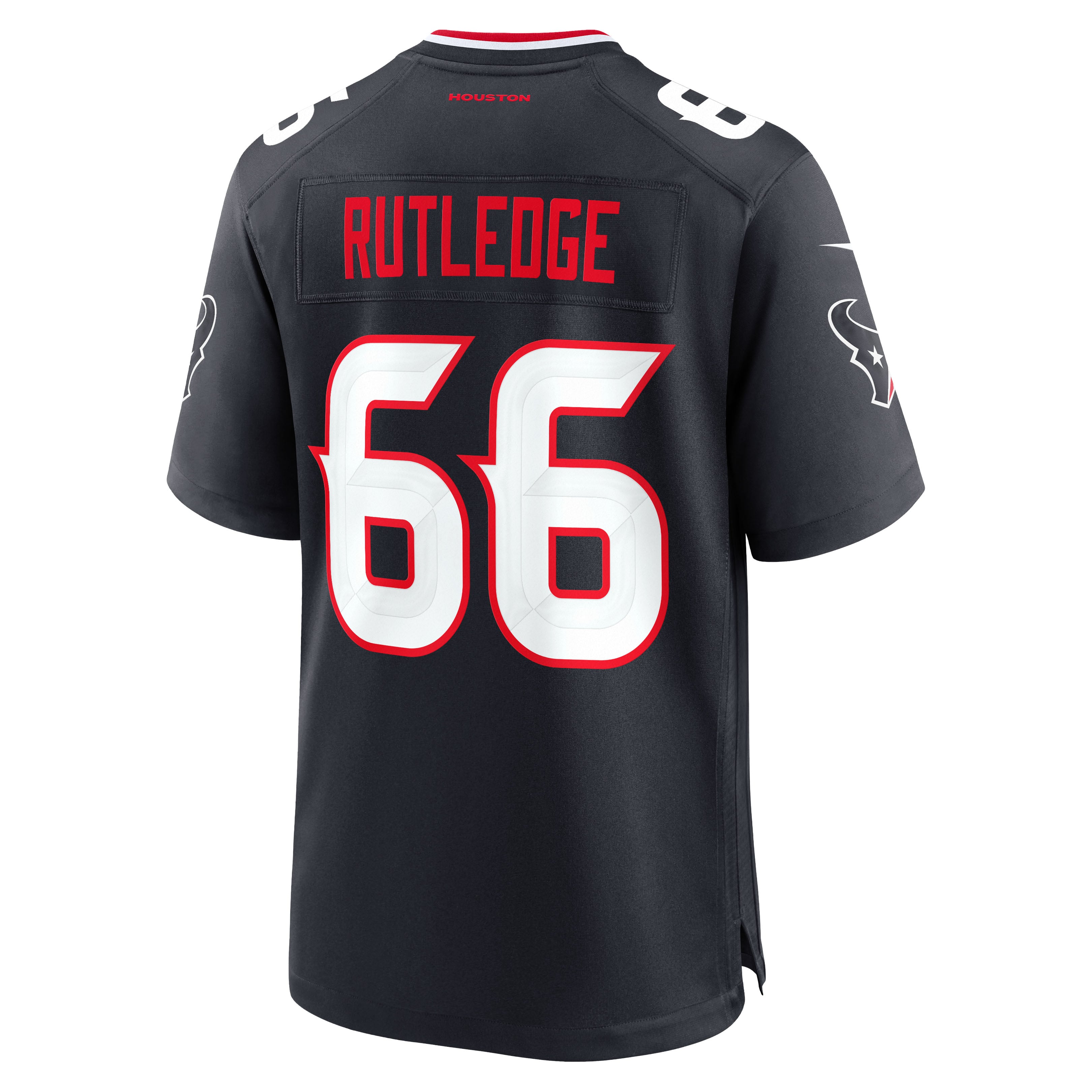 Men's Nike Navy Houston Texans Keylan Rutledge Team Game Jersey