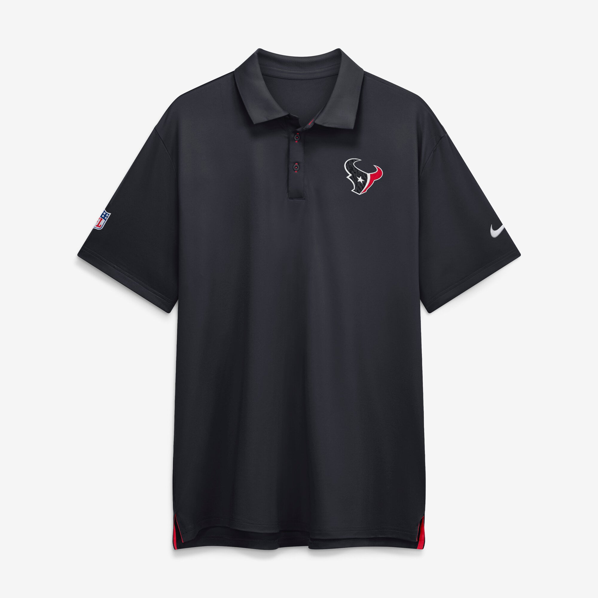 Men's Nike Navy Houston Texans Sideline Powerful Blocking Dri-FIT Tour Polo