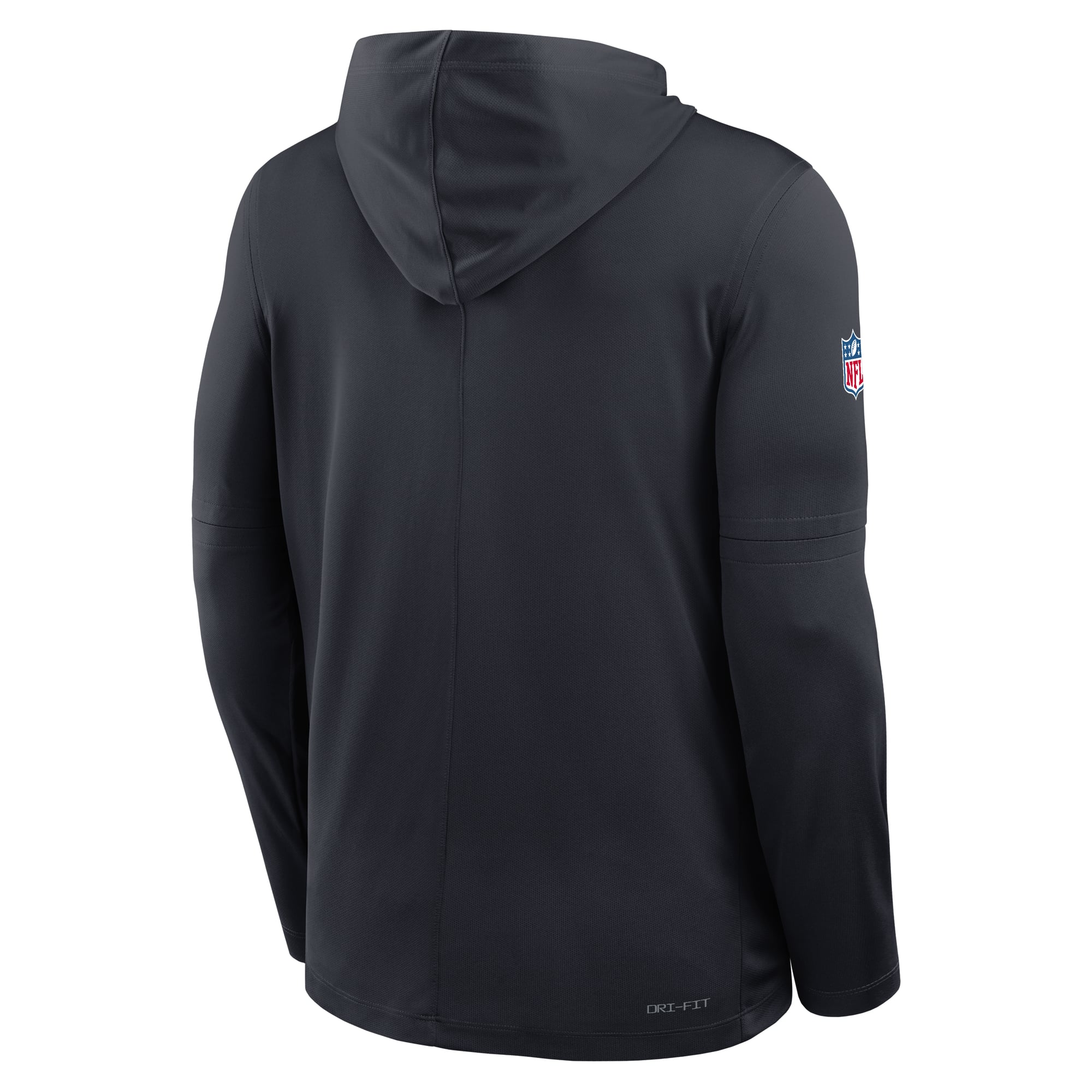 Men's Nike Navy Houston Texans Sideline Pure Fury Dri-FIT Long Sleeve Hooded T-Shirt