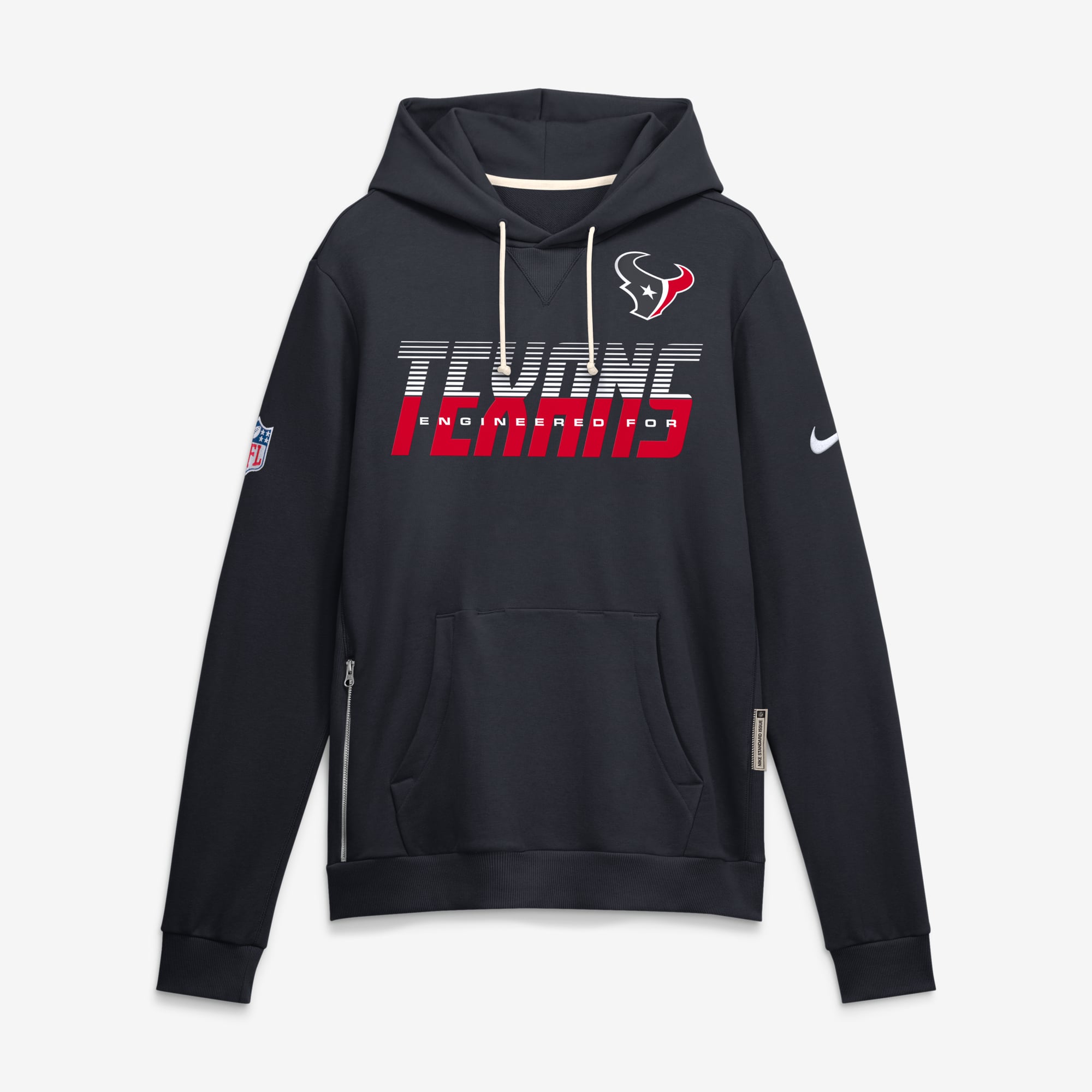 Men's Nike Navy Houston Texans Sideline Standard Issue Top Prospect Dri-FIT Hoodie