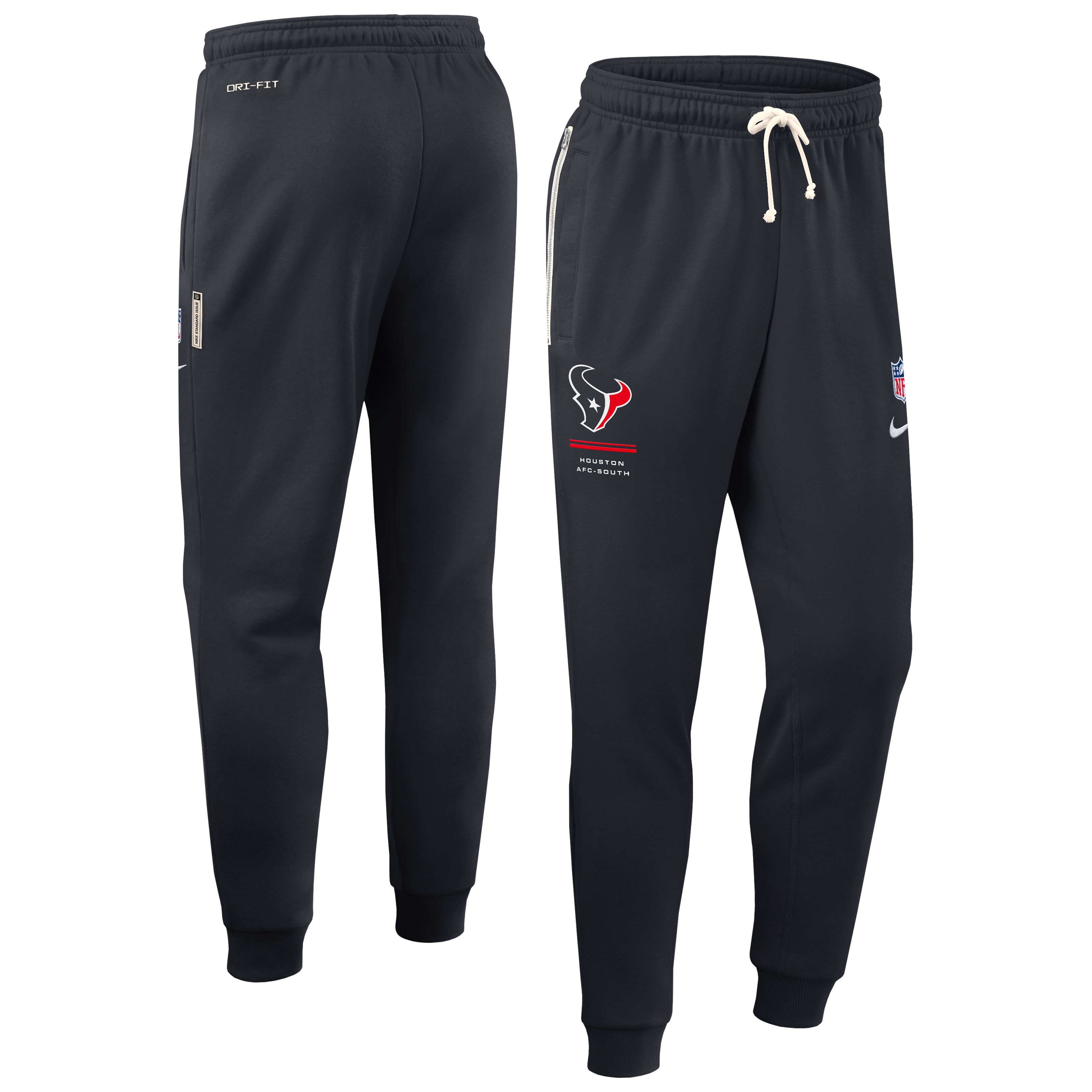 Men's Nike Navy Houston Texans Sideline Standard Issue Touchback Kick Dri-FIT Taper Pants