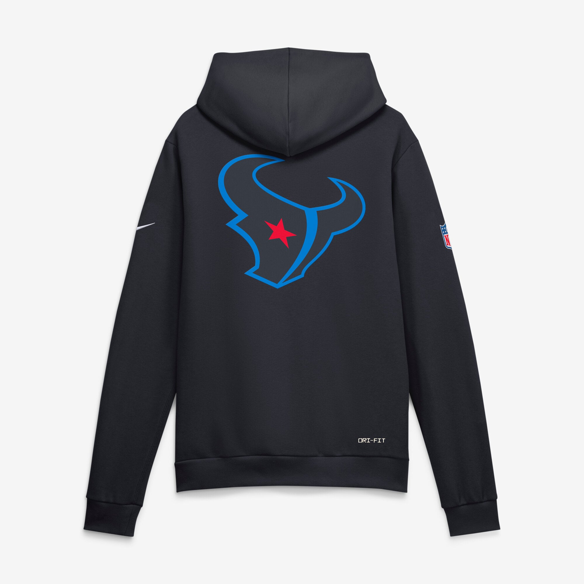 Men's Nike Navy Houston Texans Standard Issue Replay Officials Alternate Dri-FIT Hoodie