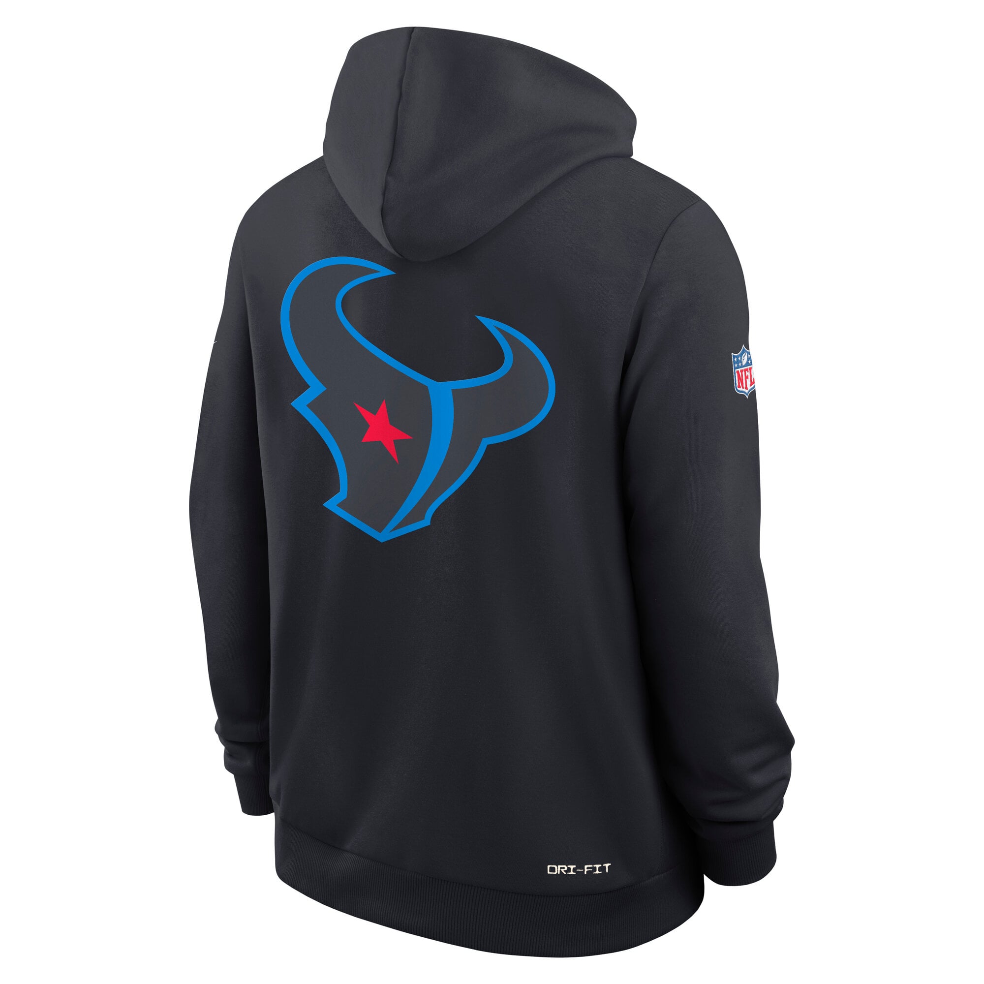 Men's Nike Navy Houston Texans Standard Issue Replay Officials Alternate Dri-FIT Hoodie