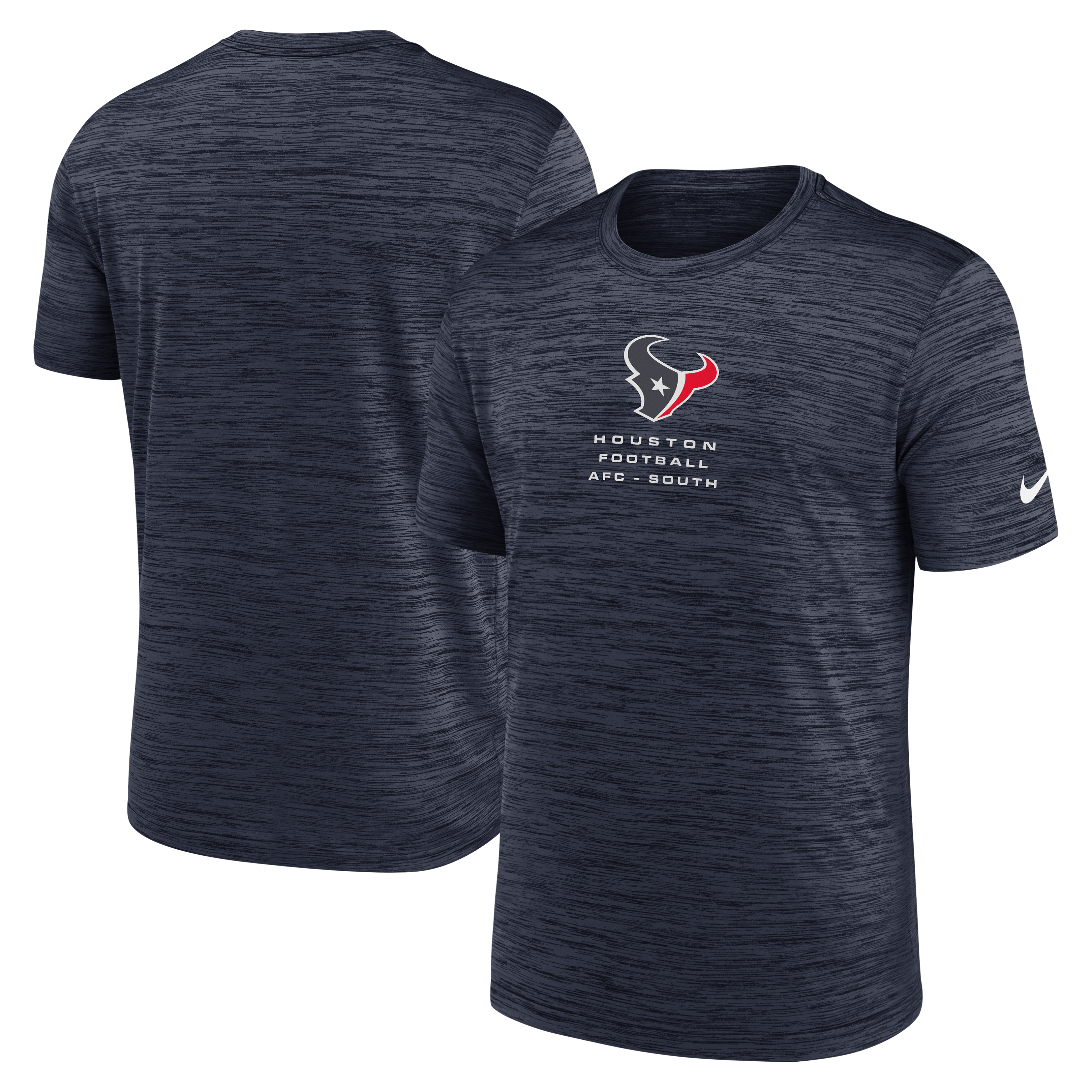 Men's Nike Navy Houston Texans Velocity Ball Carrier Dri-FIT T-Shirt