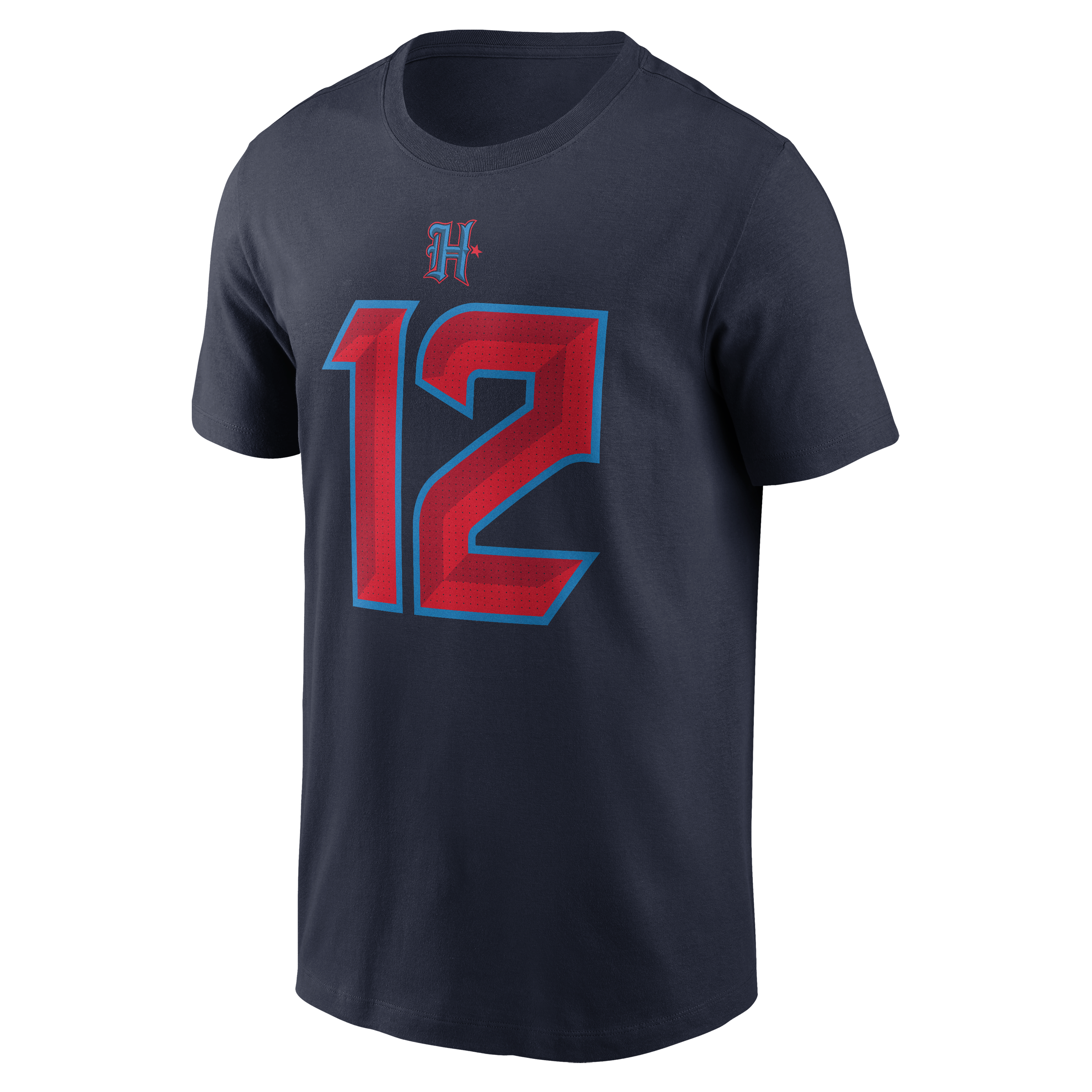 T-shirt Nike Nico Collins bleu marine pour homme, Houston Texans, avec nom et numéro