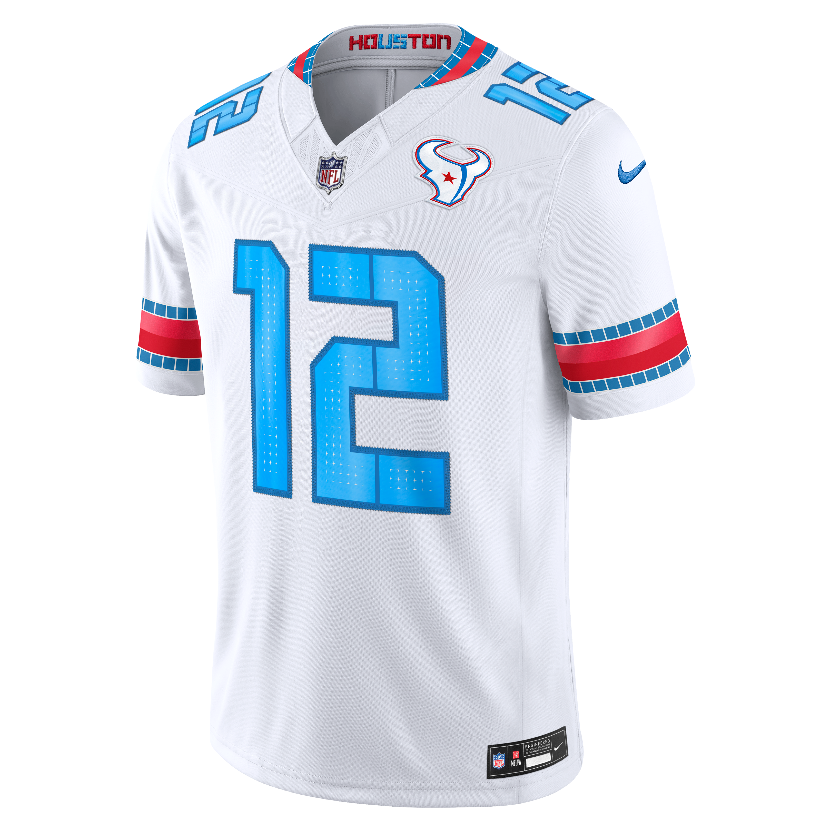 Men's Nike Nico Collins White Houston Texans 2026 Rivalries Collection Stitched Limited Jersey