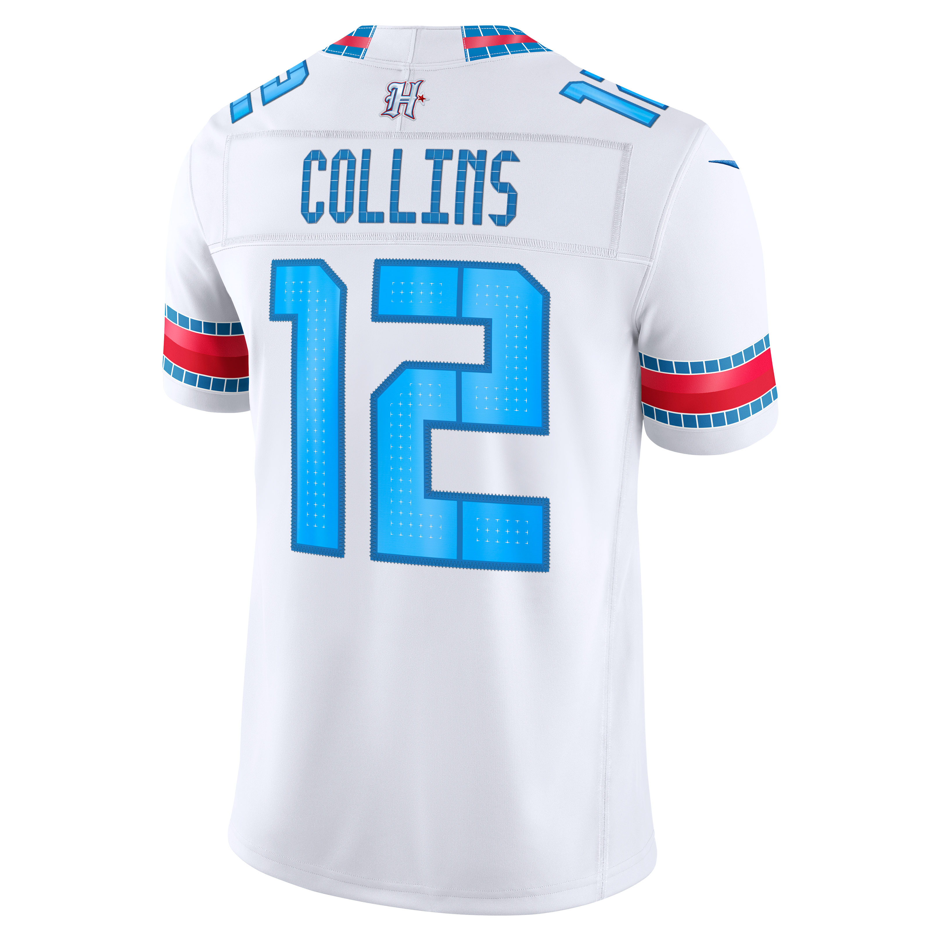 Men's Nike Nico Collins White Houston Texans 2026 Rivalries Collection Stitched Limited Jersey