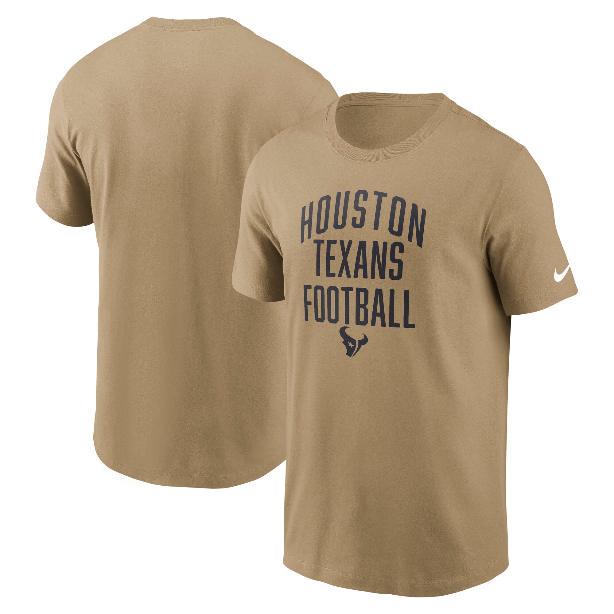 Men's Nike Tan Houston Texans Rewind Essential T-Shirt