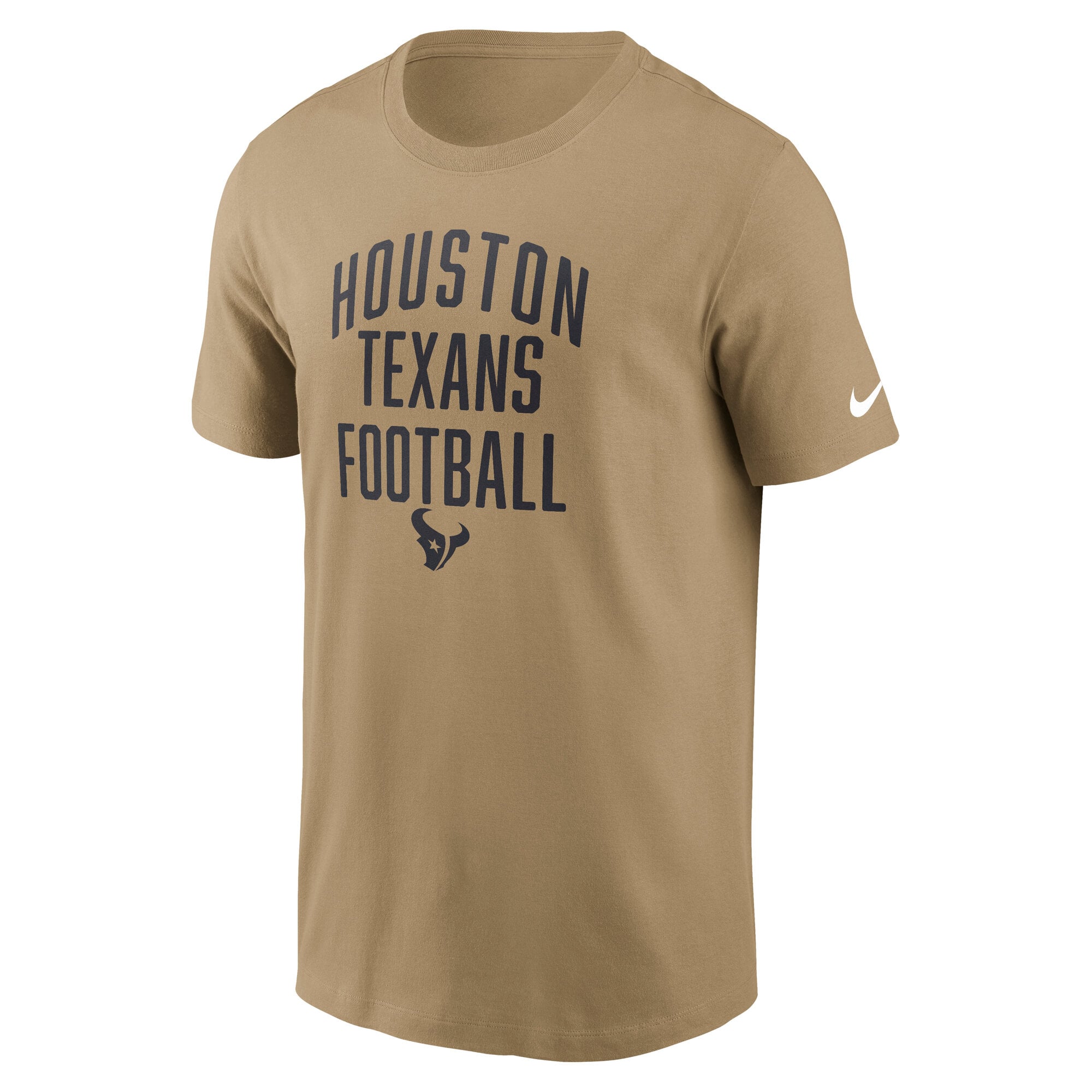 Men's Nike Tan Houston Texans Rewind Essential T-Shirt