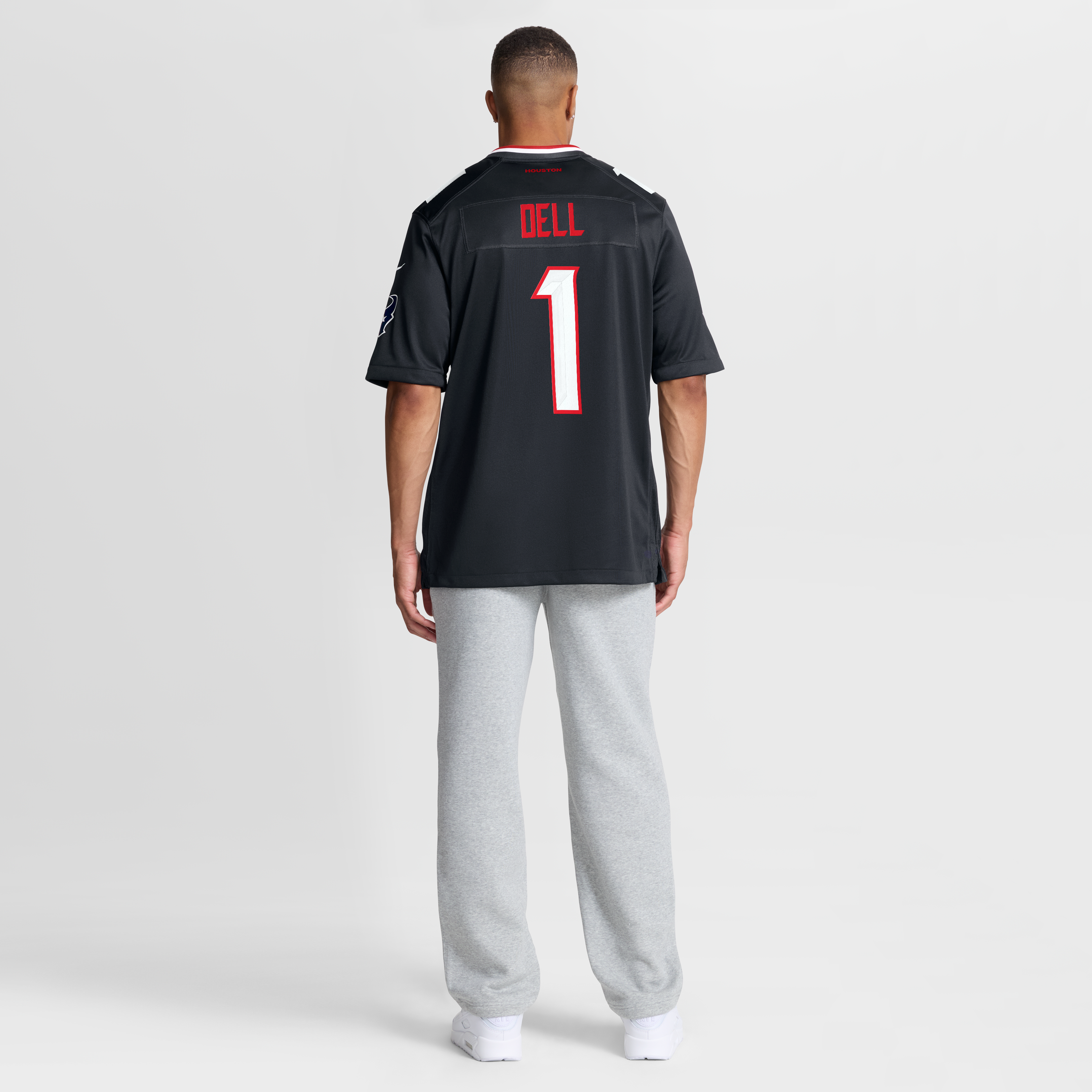 Débardeur Nike Dell bleu marine pour homme, maillot de match l'équipe des Houston Texans