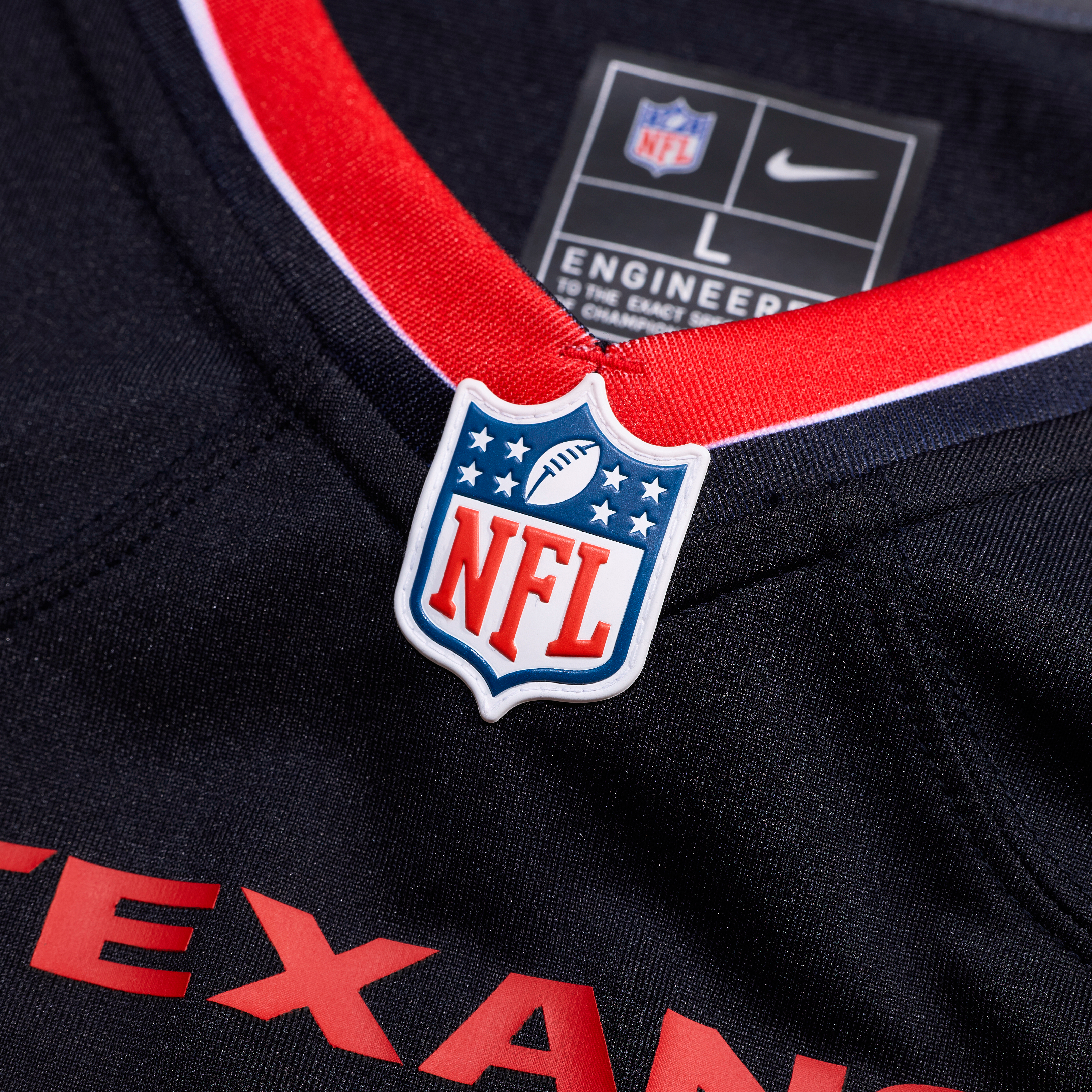 Débardeur Nike Dell bleu marine pour homme, maillot de match l'équipe des Houston Texans